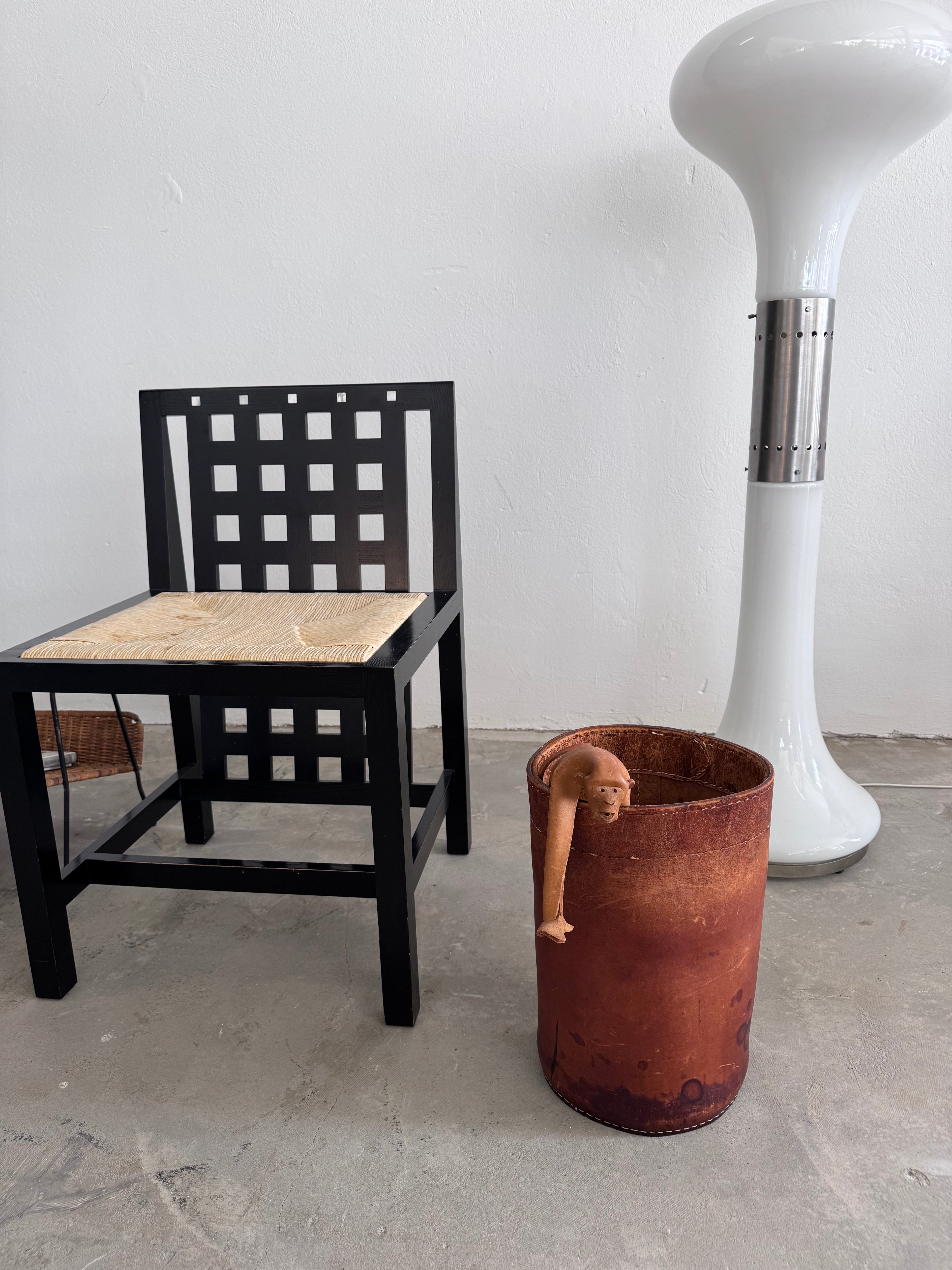 Vintage Leder Papierkorb von Torben Ørskov & Co Dänemark 1960er – Mid Century Danish Design Sattelleder Waste Bin