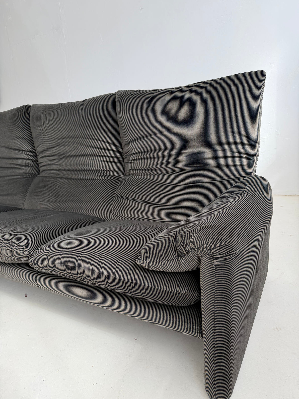 1970s Maralunga Three-Seater Sofa by Vico Magistretti for Cassina