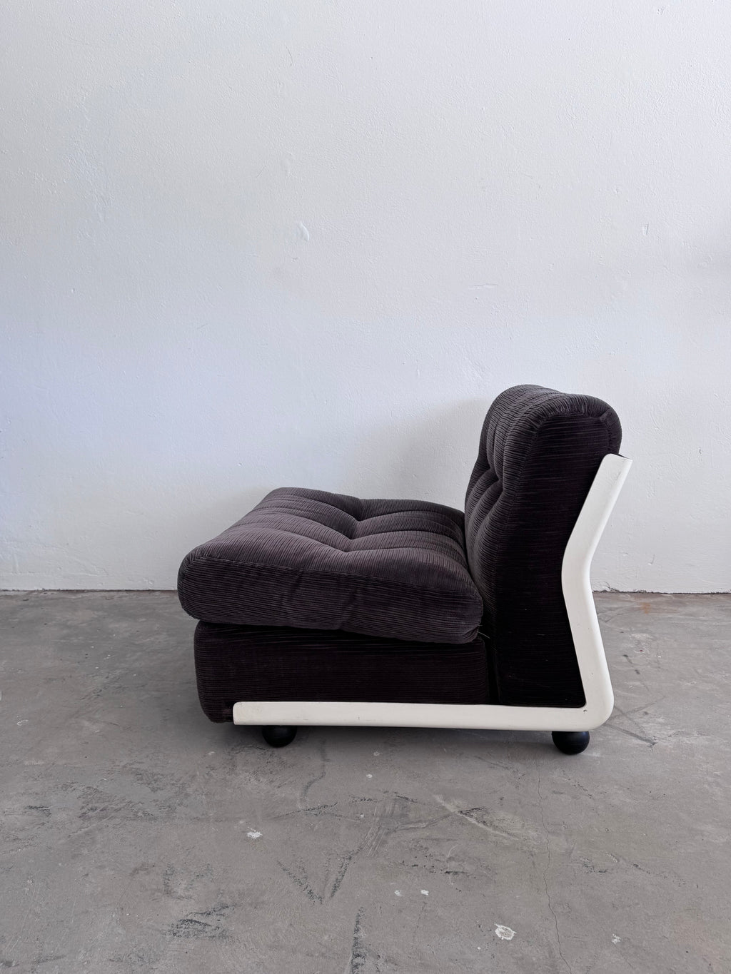 Amanta armchair Sessel by Mario Bellini dunkel brauner Bezugsstoff, C&B Italia (Kopie)