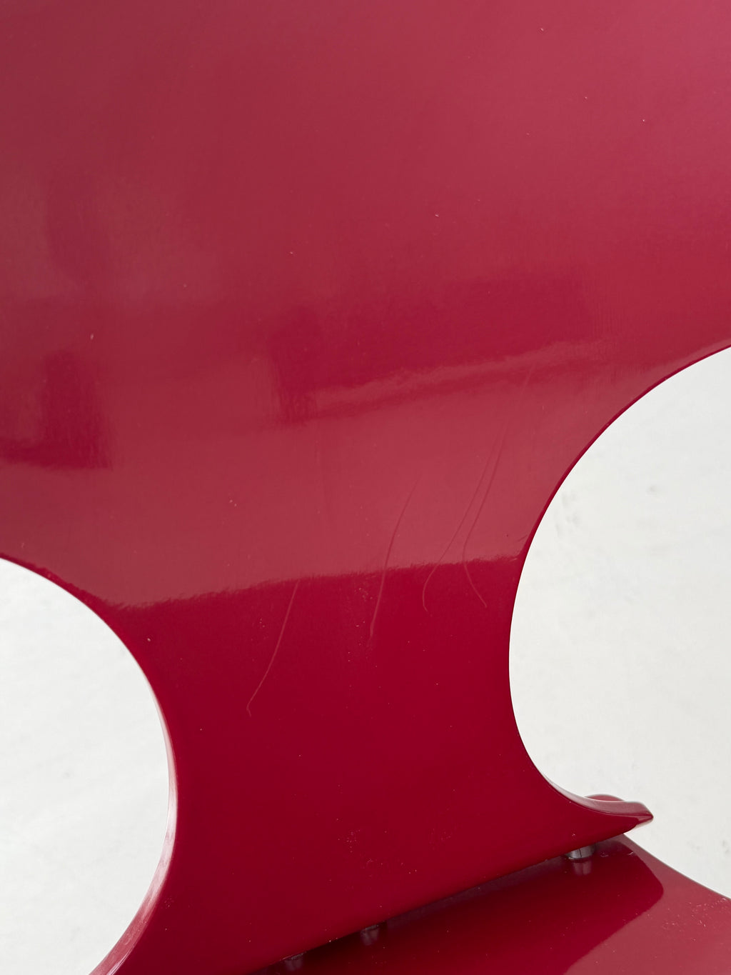 1 of 6 Augusto Savini for Pozzi “Pamplona” Dining Chairs, Rare Burgundy Red, Italian Mid-Century Modern, 1960s