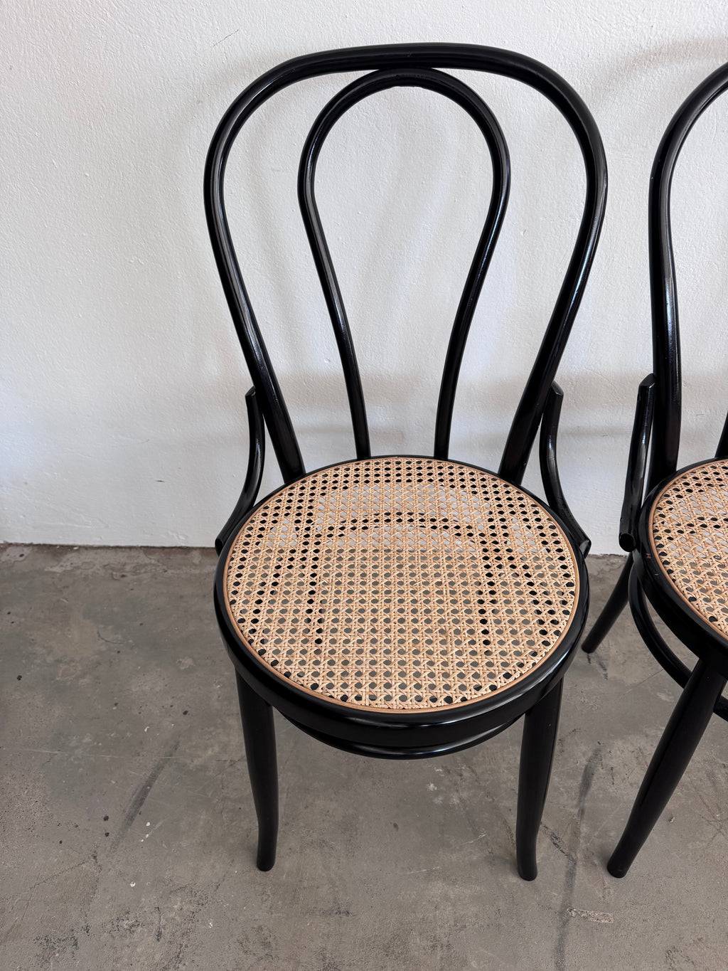 Thonet Nr. 18 Stuhl aus Buchenholz & Wiener Geflecht, 1960er – zugeschrieben Thonet / Herbatschek