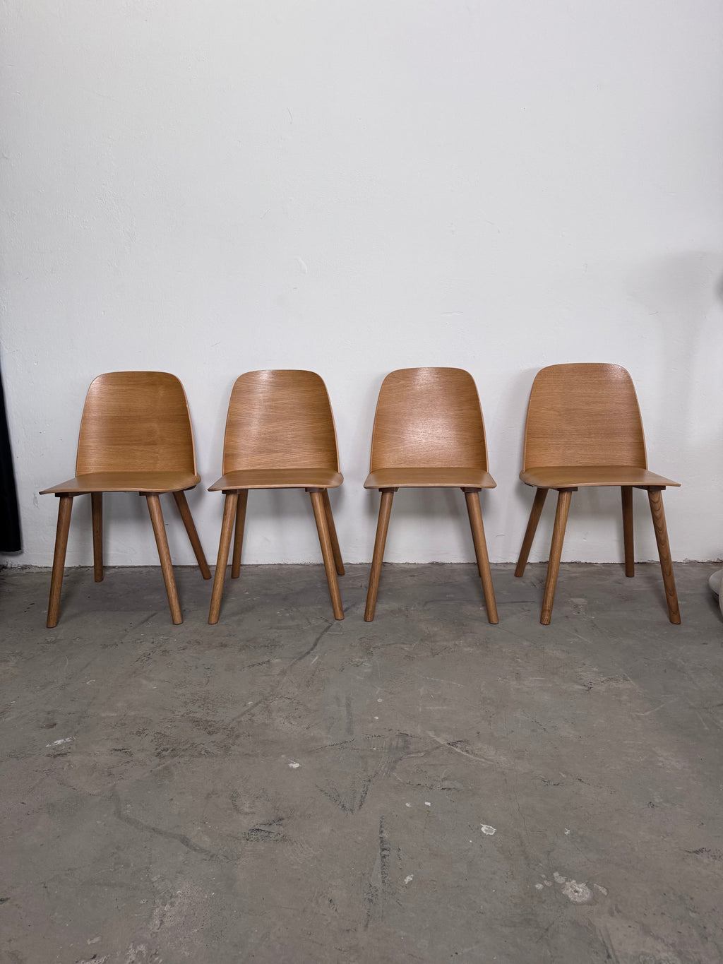 Original Muuto „Nerd Chair“ von David Geckeler in der frühen 2013er Version aus Eiche