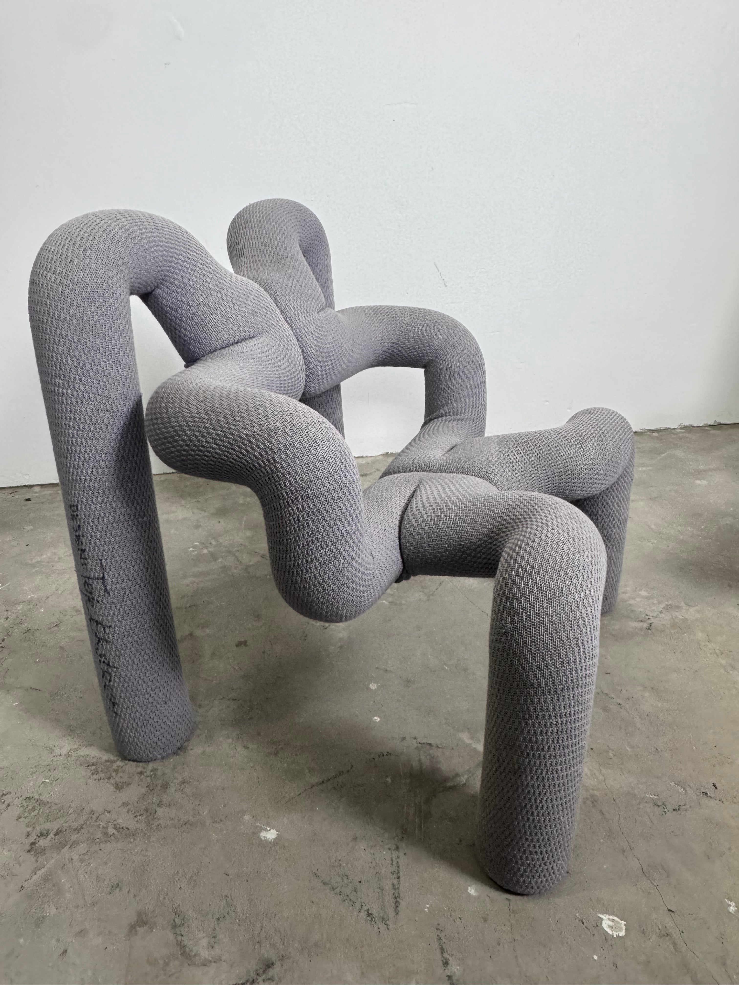 Terje Ekstrøm „Ekstrem“ Sessel - signiertes Original aus den 1980ern - Norwegisches Postmodern Design
