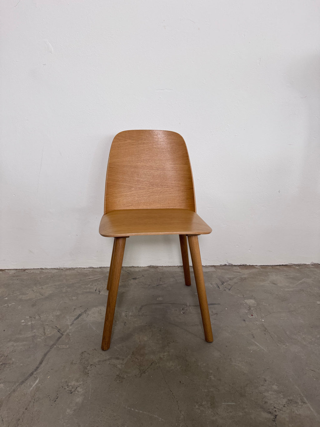 Original Muuto „Nerd Chair“ von David Geckeler in der frühen 2013er Version aus Eiche
