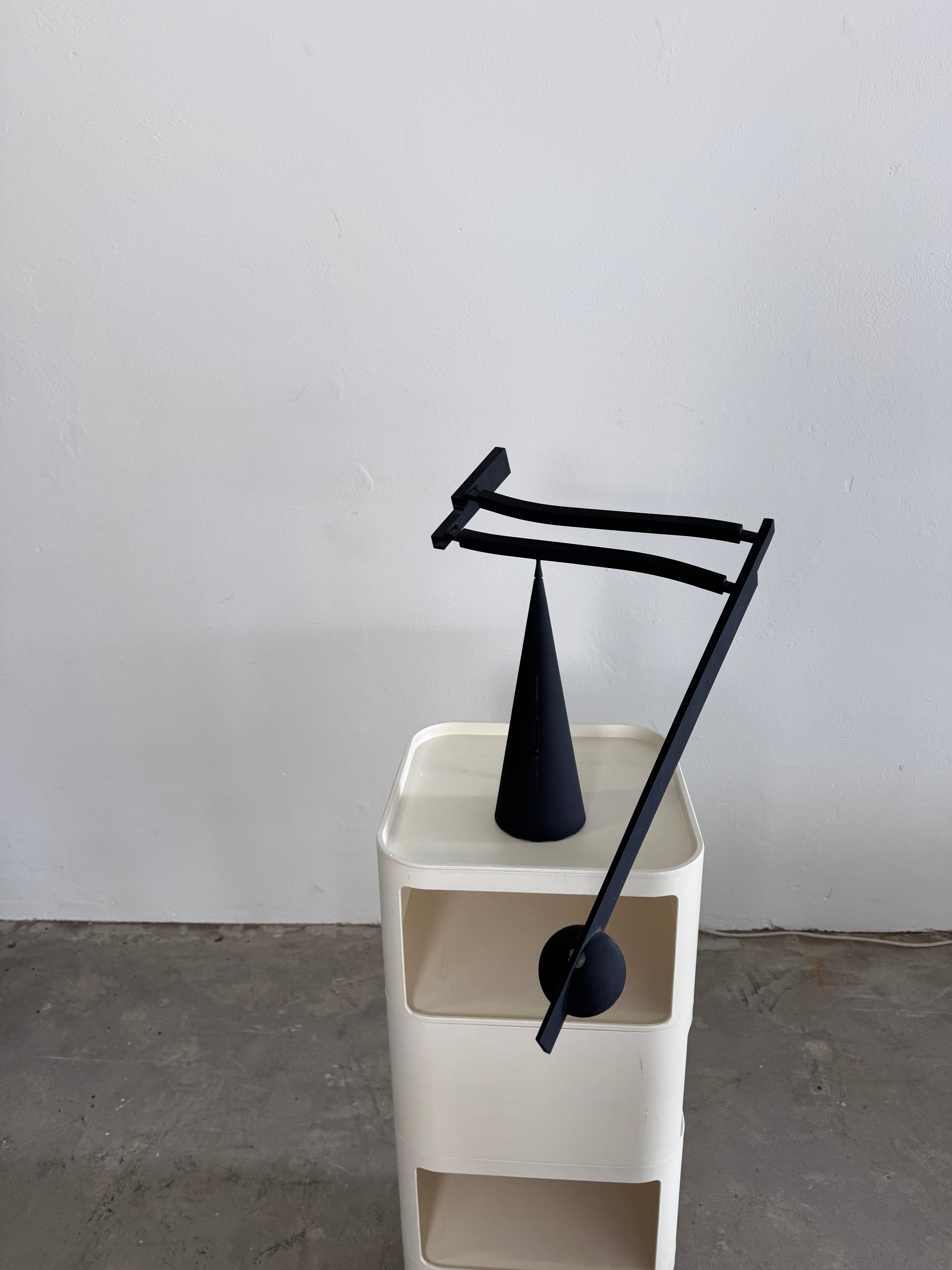 Italiana Luce Tabla Tischlampe, Barbaglia & Colombo, 1980er Postmodern, verstellbare Halogen Designleuchte