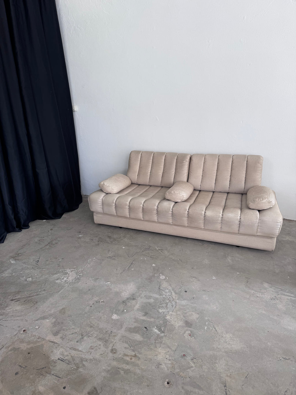 De Sede DS-85 Sofa / Daybed – seltene Baumwolle-Leinen-Version – 1970er