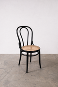 Thonet Nr. 18 Stuhl aus Buchenholz & Wiener Geflecht, 1960er – zugeschrieben Thonet / Herbatschek