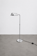 Florian Schulz Stehlampe, 1970er – Verchromte Hollywood Regency Designleuchte – Höhenverstellbar & Schwenkbar – Vintage Deutschland