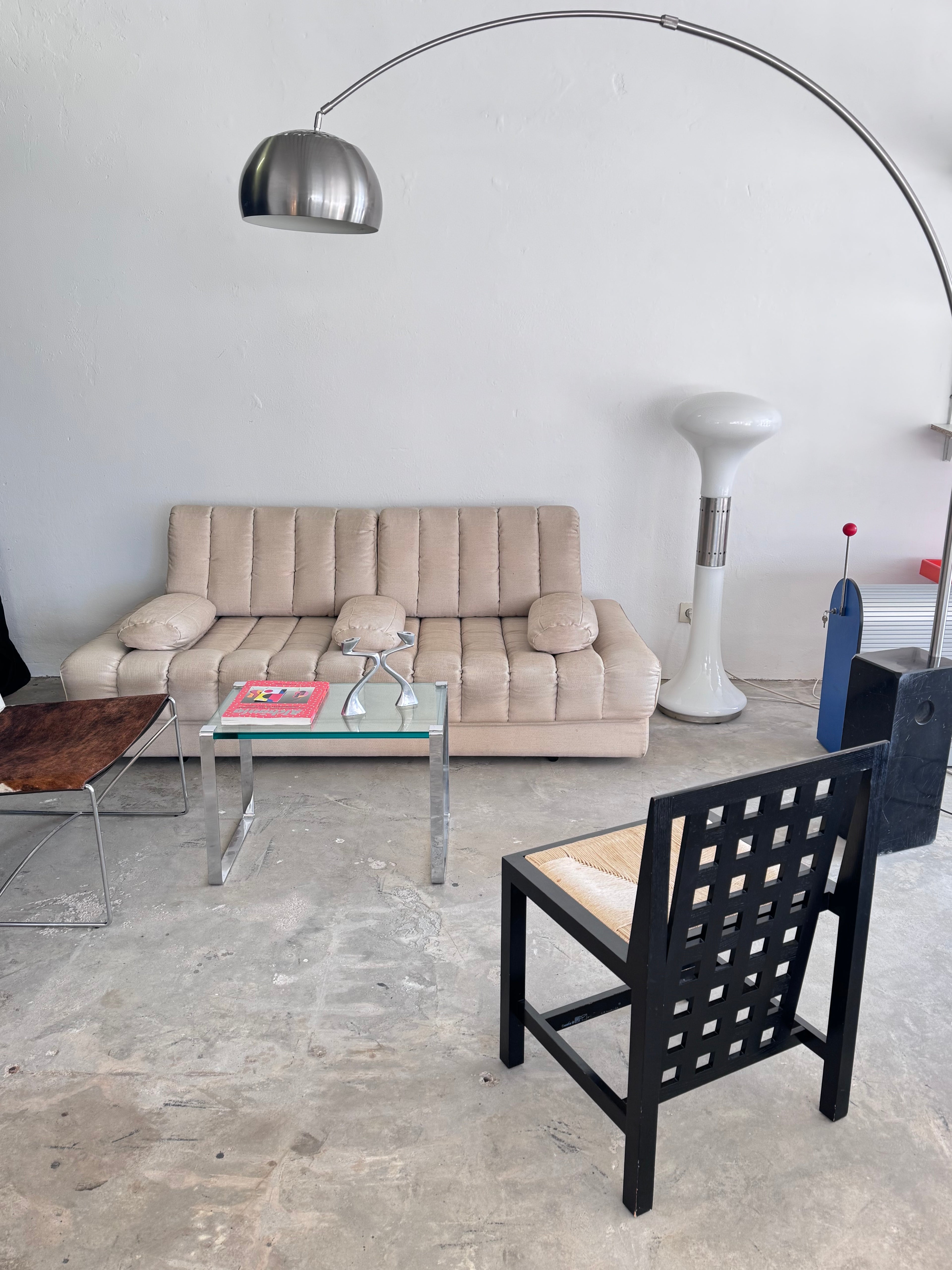 De Sede DS-85 Sofa / Daybed – seltene Baumwolle-Leinen-Version – 1970er