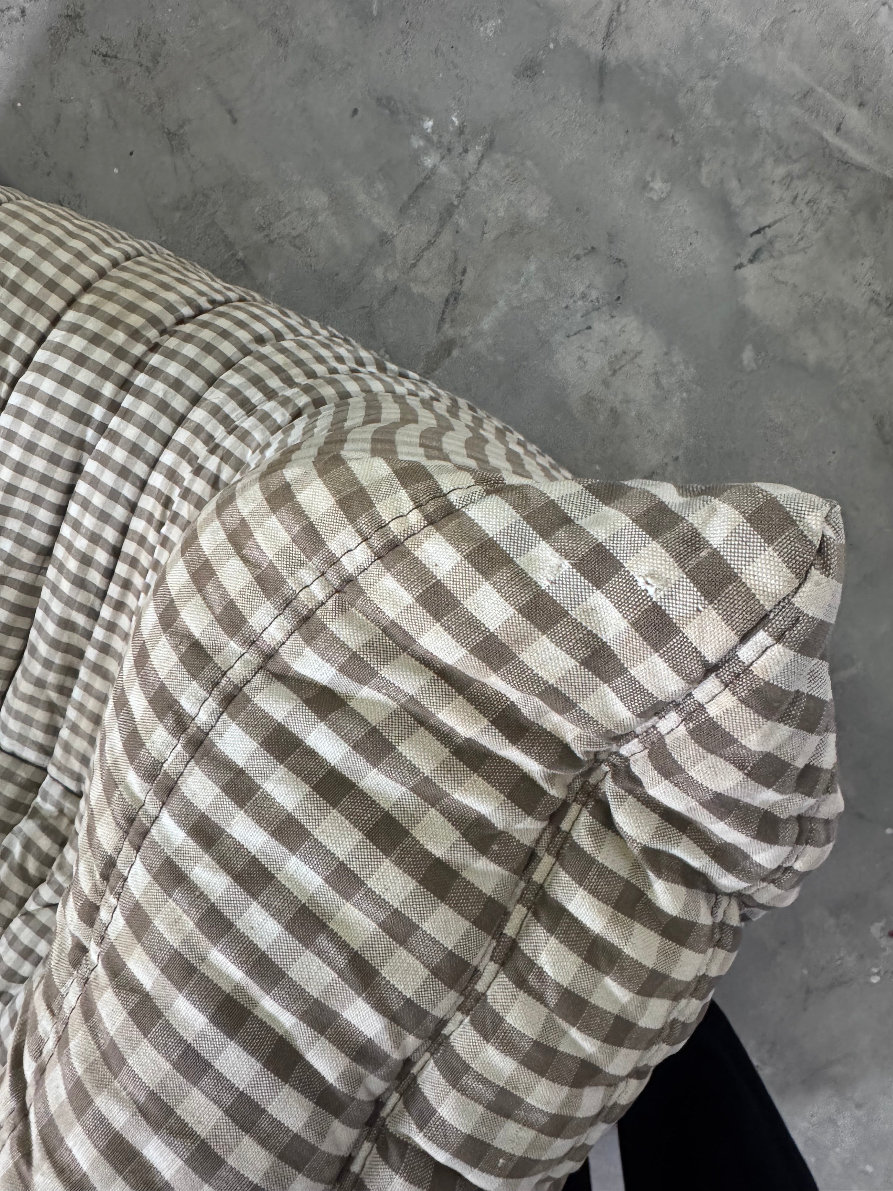 Vintage Ligne Roset Togo Eckelement + Sessel – Originalbezug, Michel Ducaroy Design, 70er/80er Jahre