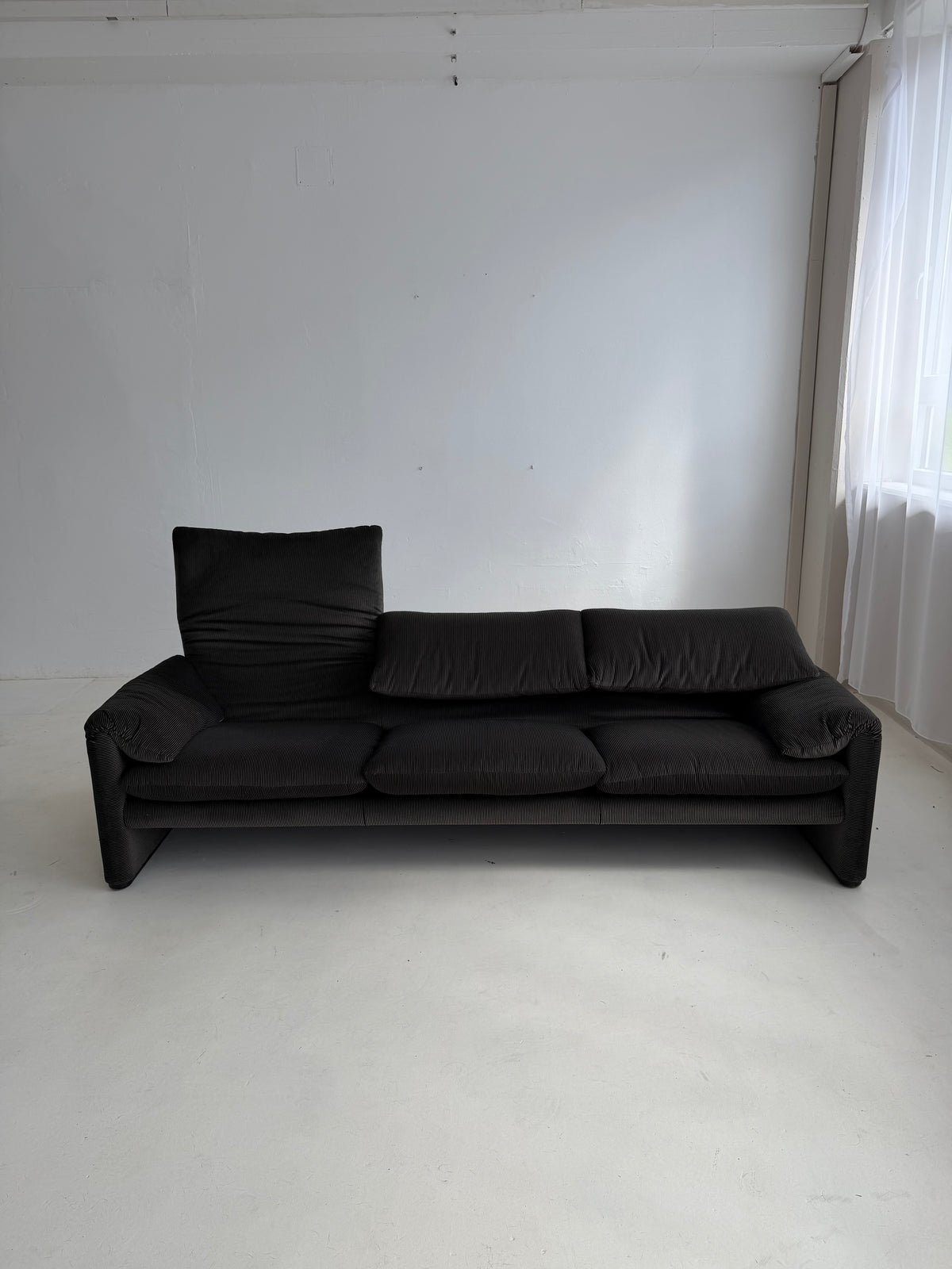 1970s Maralunga Three-Seater Sofa by Vico Magistretti for Cassina