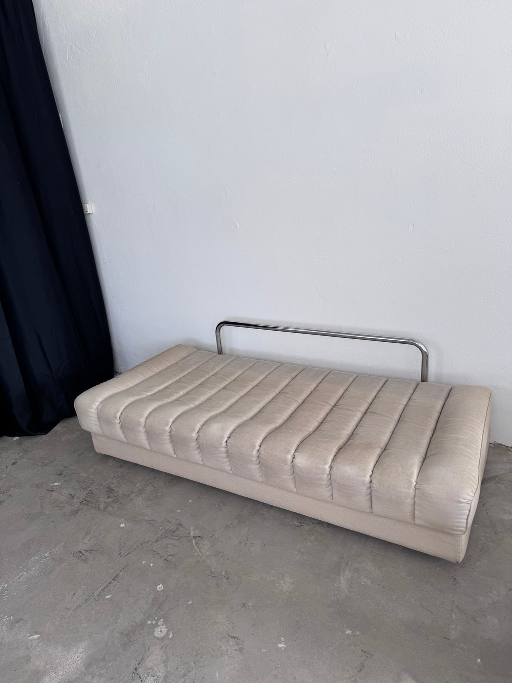De Sede DS-85 Sofa / Daybed – seltene Baumwolle-Leinen-Version – 1970er