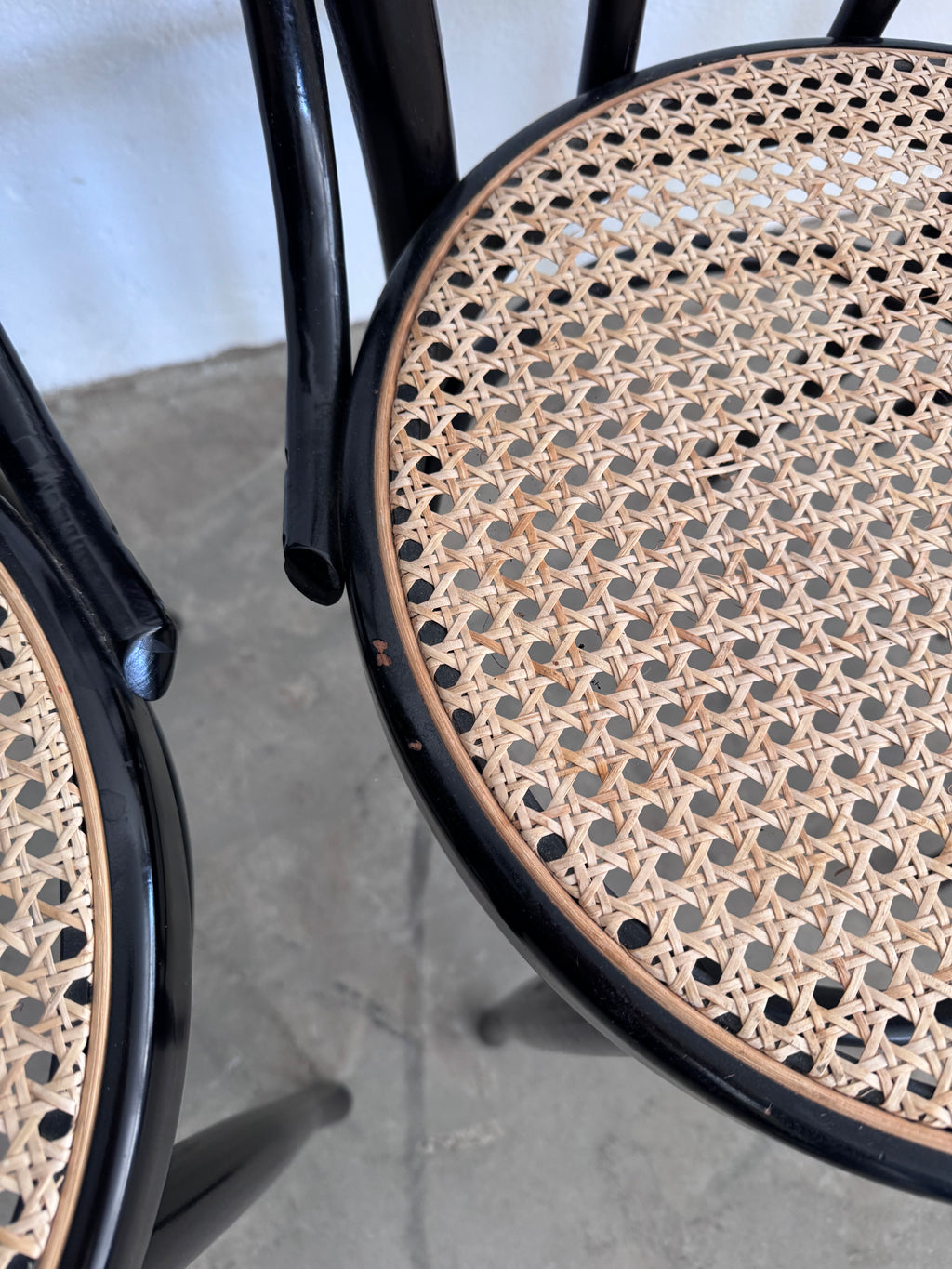 Thonet Nr. 18 Stuhl aus Buchenholz & Wiener Geflecht, 1960er – zugeschrieben Thonet / Herbatschek