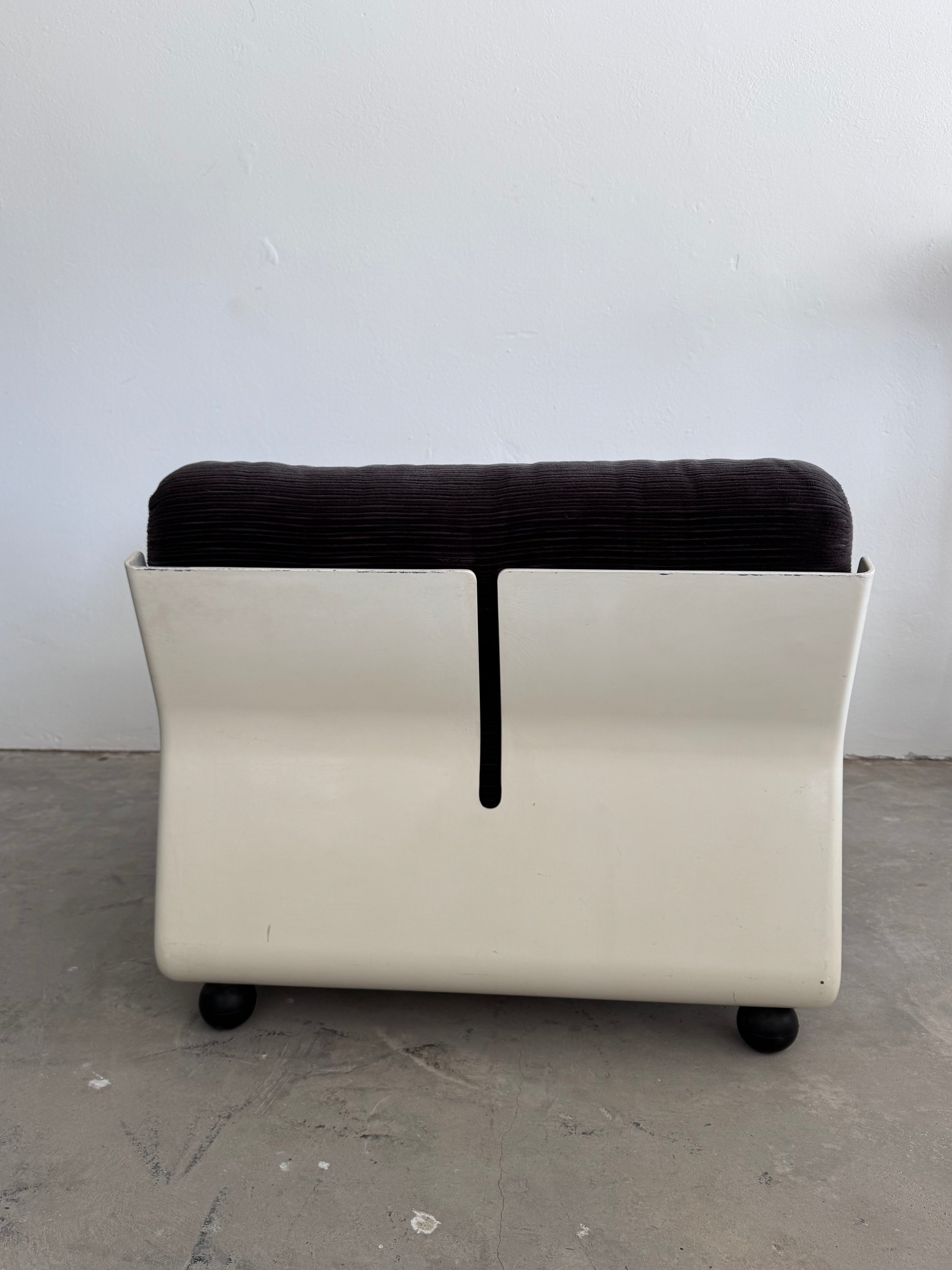 Amanta armchair Sessel by Mario Bellini dunkel brauner Bezugsstoff, C&B Italia (Kopie)