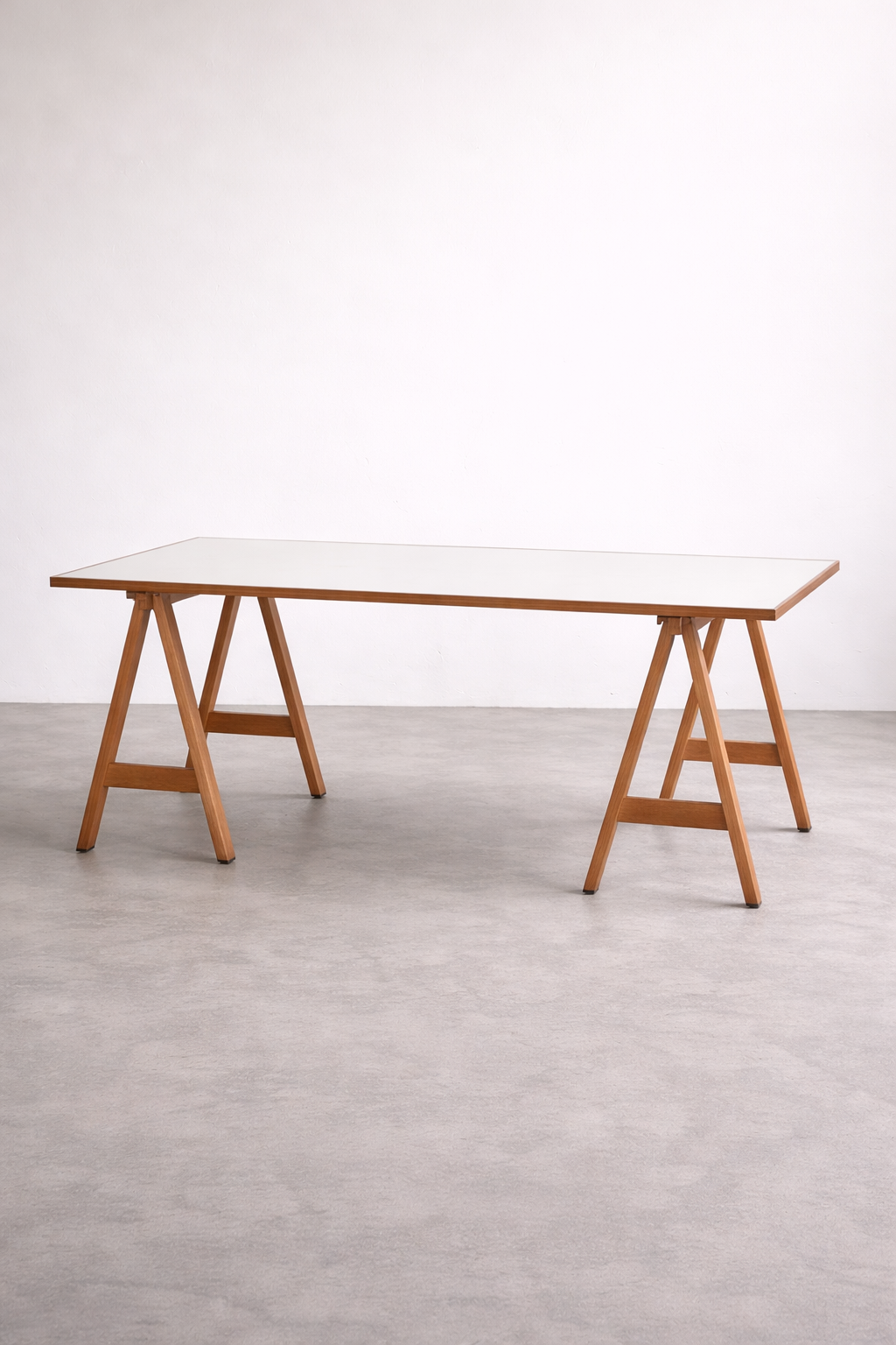 Esstisch zugeschrieben an Karl-Johan Hjerling – skandinavischer Bocktisch – 150 x 80 x 73 cm – Mid Century