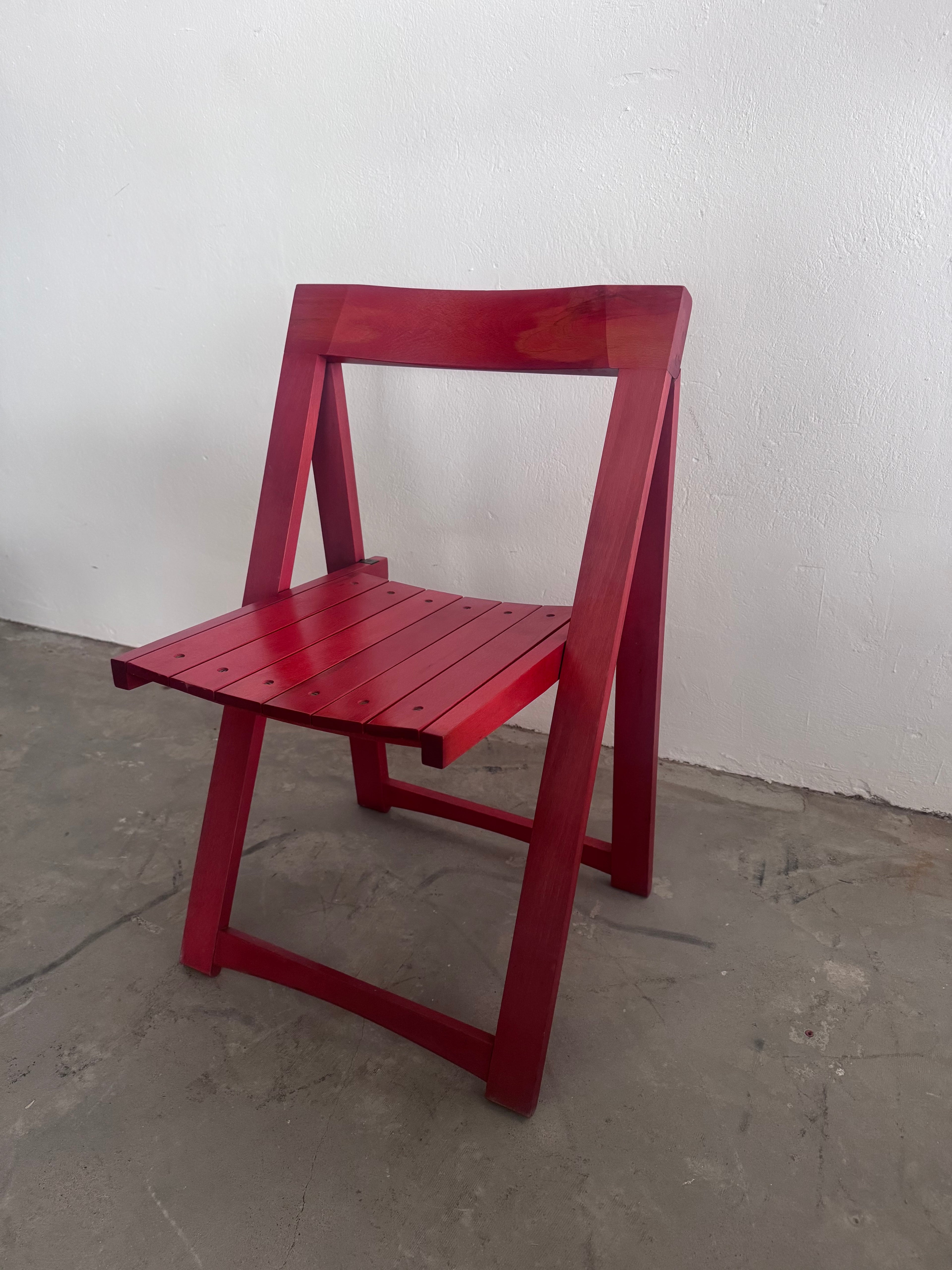 Aldo Jacober „Trieste“ Klappstuhl für Alberto Bazzani – Italienisches Design, 1960er/70er