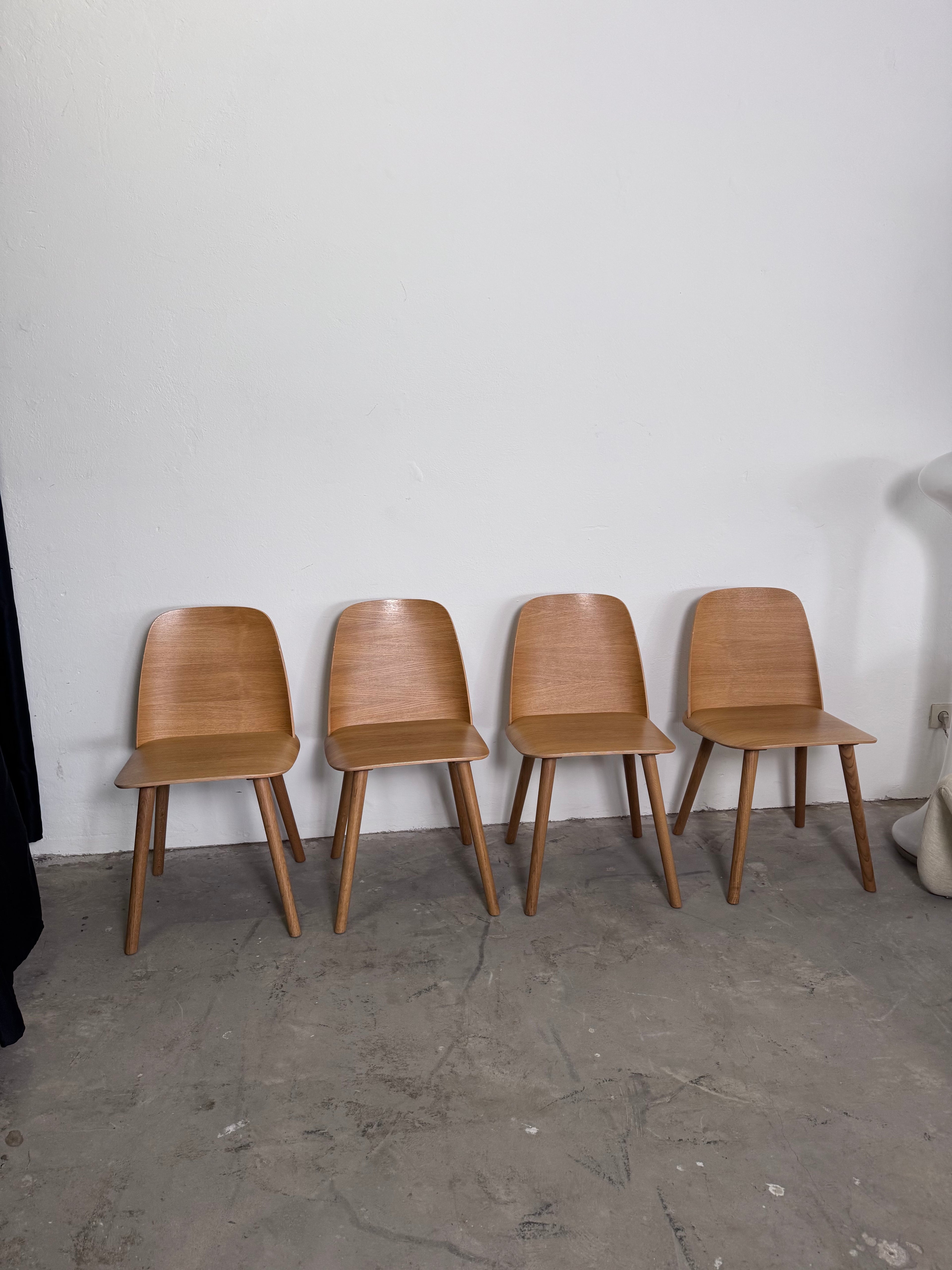 Original Muuto „Nerd Chair“ von David Geckeler in der frühen 2013er Version aus Eiche
