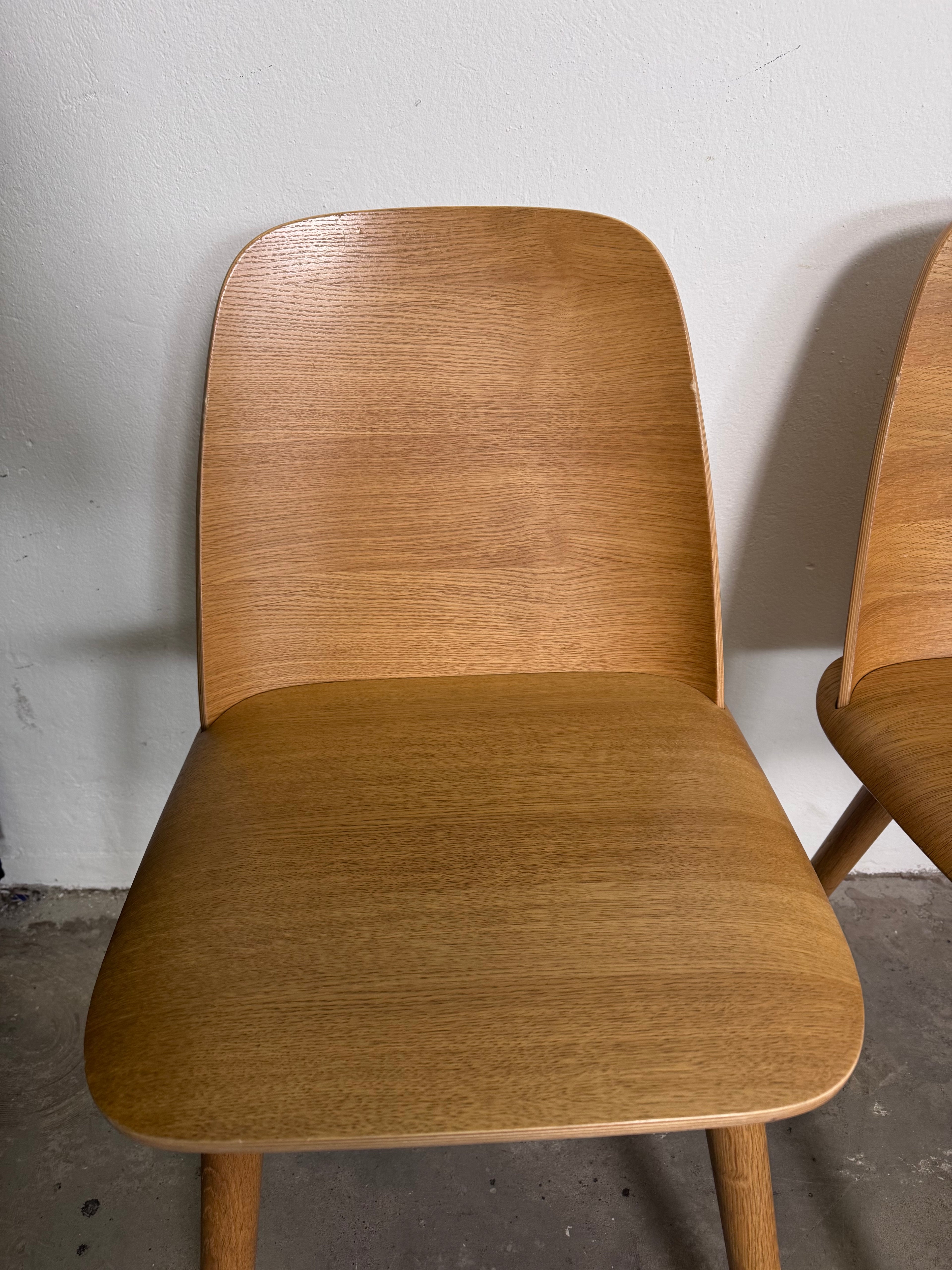 Original Muuto „Nerd Chair“ von David Geckeler in der frühen 2013er Version aus Eiche