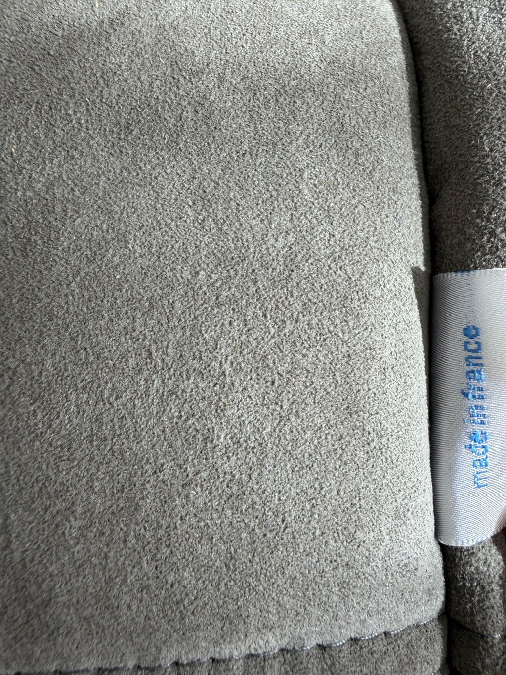 Ligne Roset Togo 2-Seater Sofa in Grey Alcantara, Michel Ducaroy, 2002