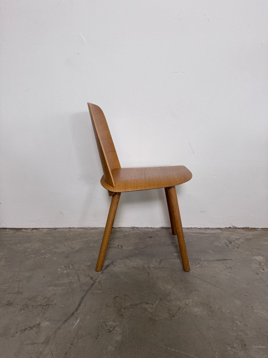 Original Muuto „Nerd Chair“ von David Geckeler in der frühen 2013er Version aus Eiche