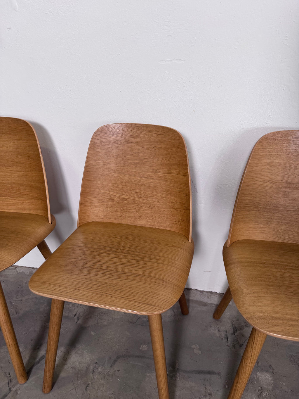Original Muuto „Nerd Chair“ von David Geckeler in der frühen 2013er Version aus Eiche