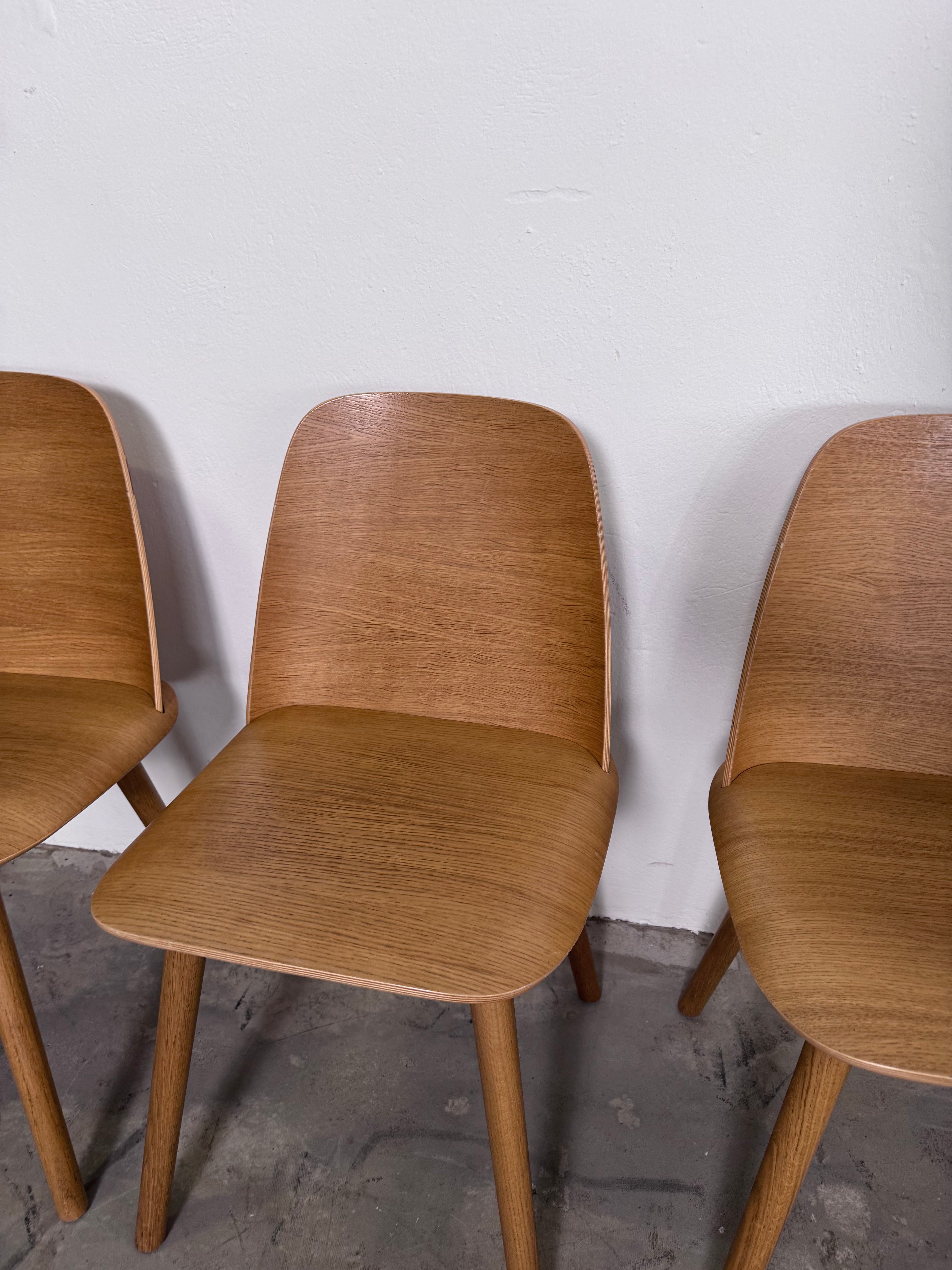Original Muuto „Nerd Chair“ von David Geckeler in der frühen 2013er Version aus Eiche