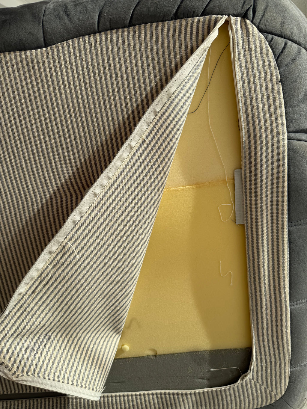 Ligne Roset Togo 2-Seater Sofa in Grey Alcantara, Michel Ducaroy, 2002