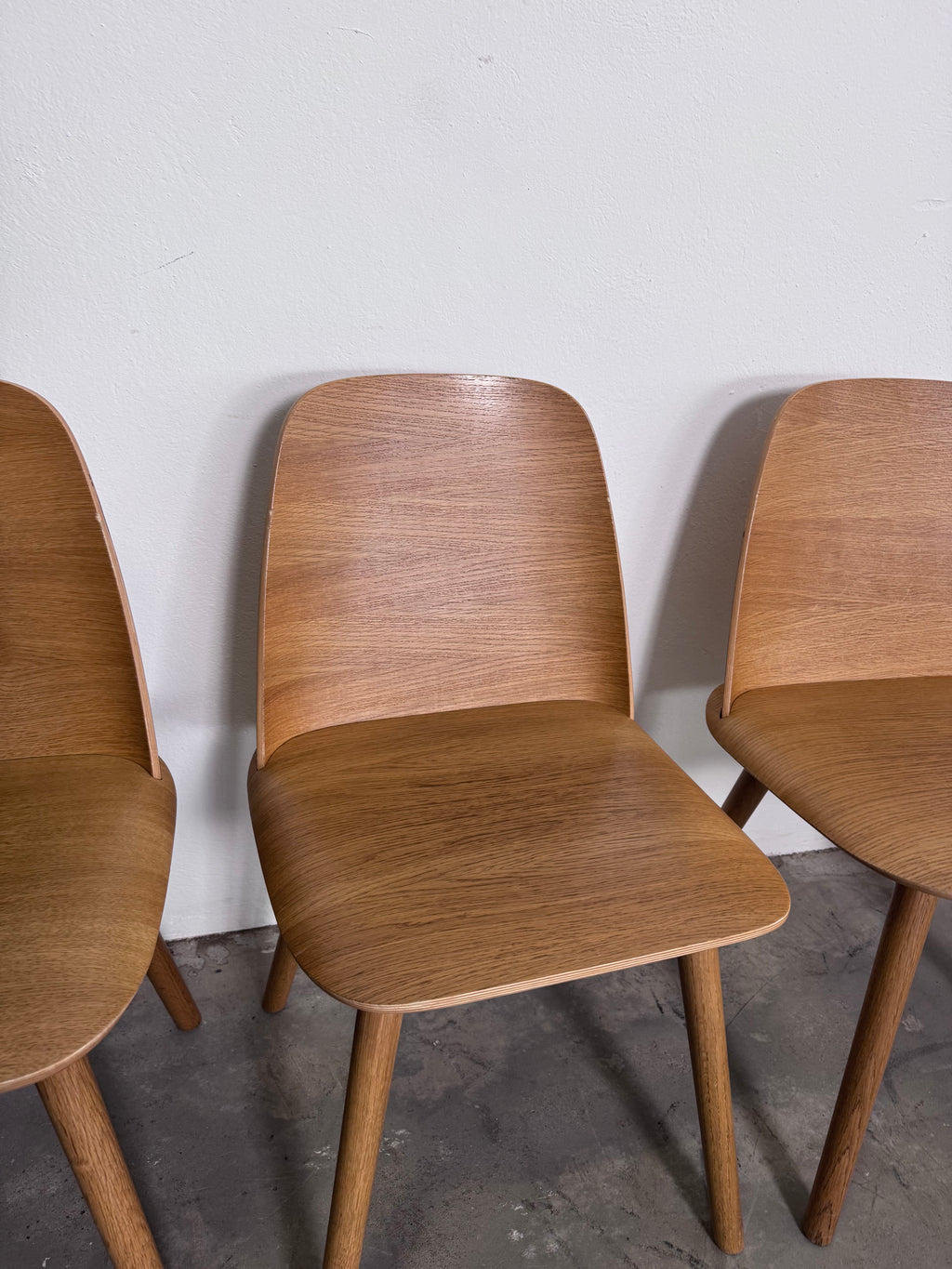 Original Muuto „Nerd Chair“ von David Geckeler in der frühen 2013er Version aus Eiche