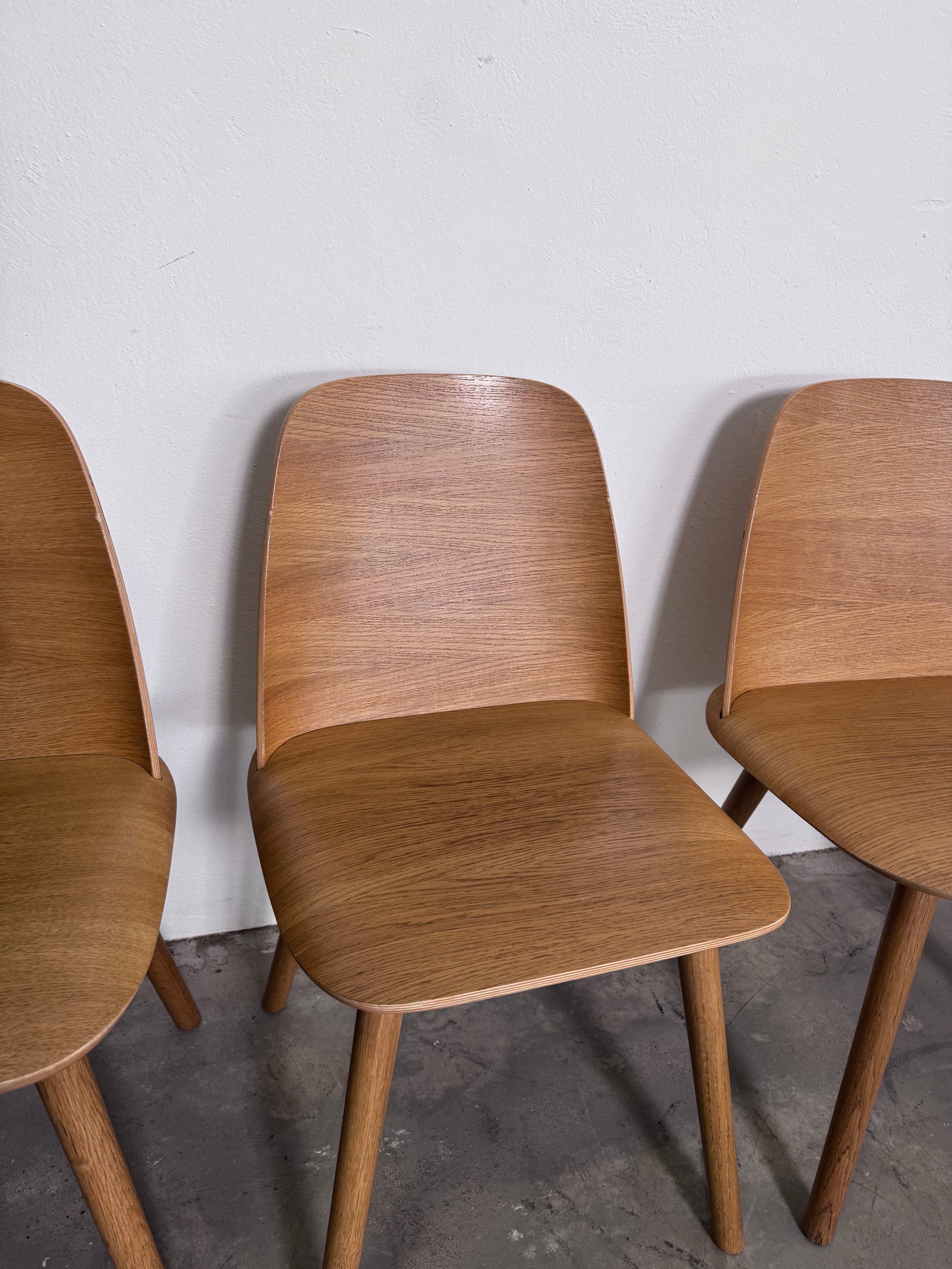 Original Muuto „Nerd Chair“ von David Geckeler in der frühen 2013er Version aus Eiche