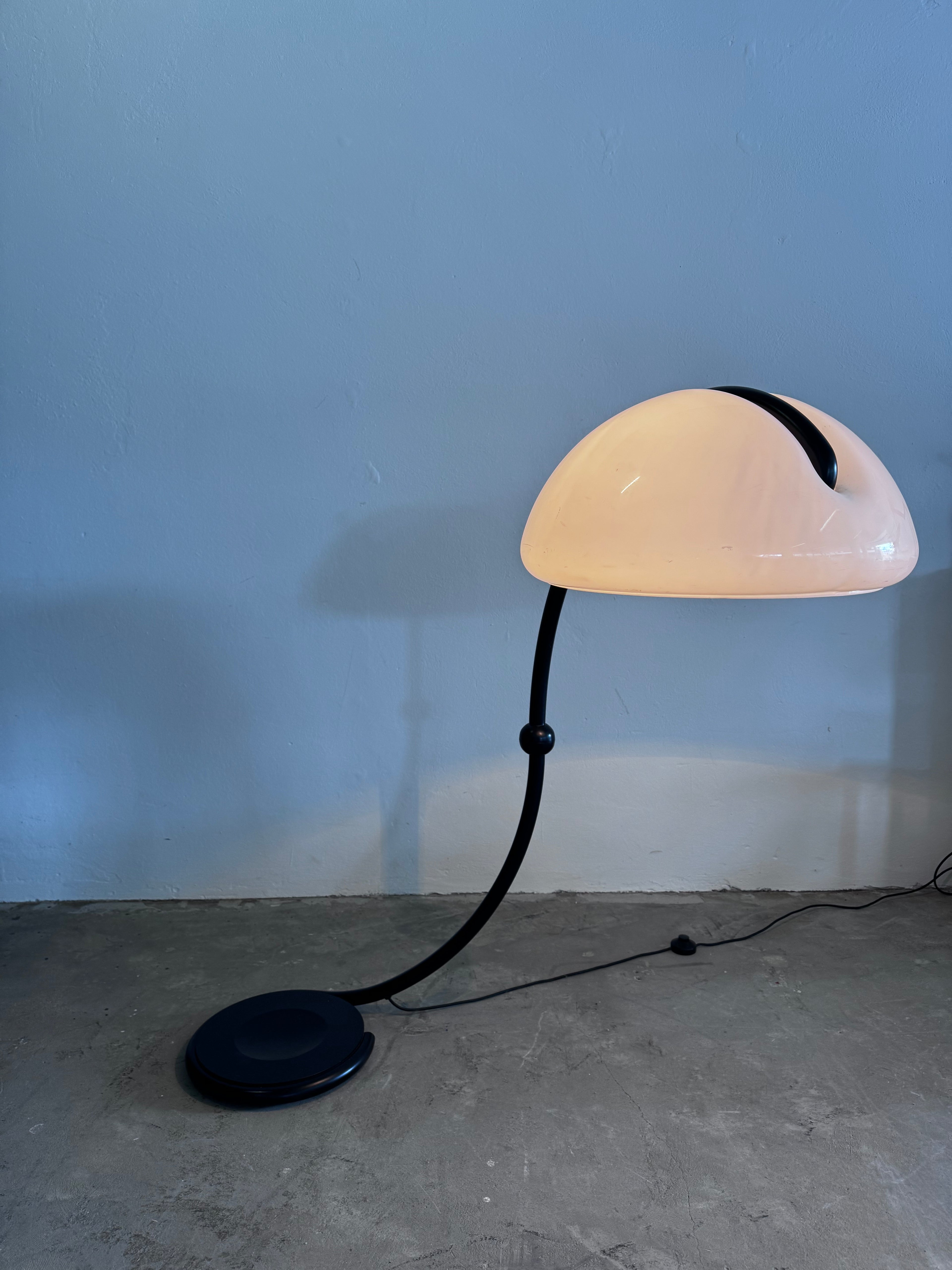 Vintage Martinelli Luce Serpente 2131 Floor Lamp by Elio Martinelli | Italian Mid Century Modern Floor Lamp | Italy 1960s