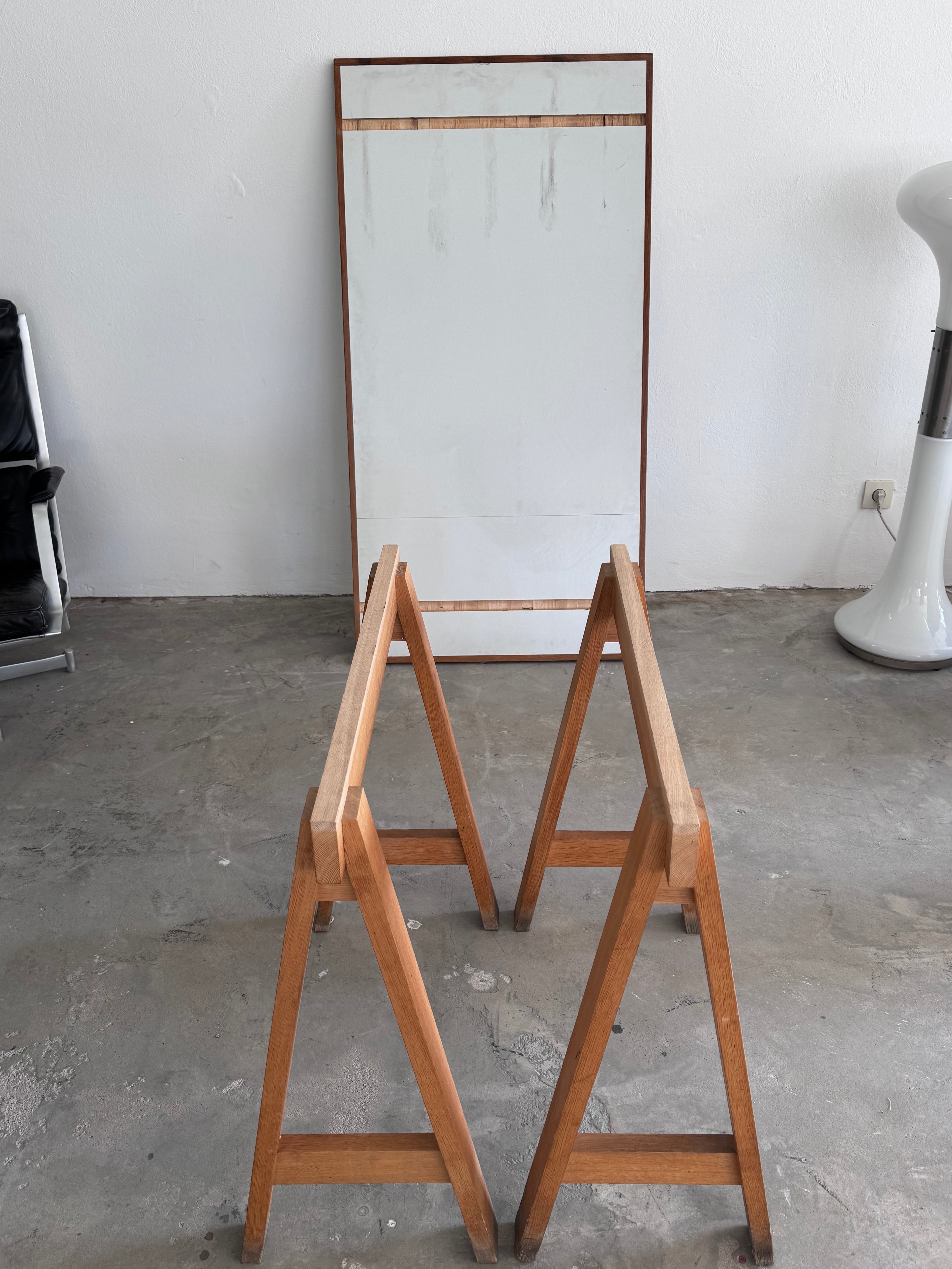 Esstisch zugeschrieben an Karl-Johan Hjerling – skandinavischer Bocktisch – 150 x 80 x 73 cm – Mid Century