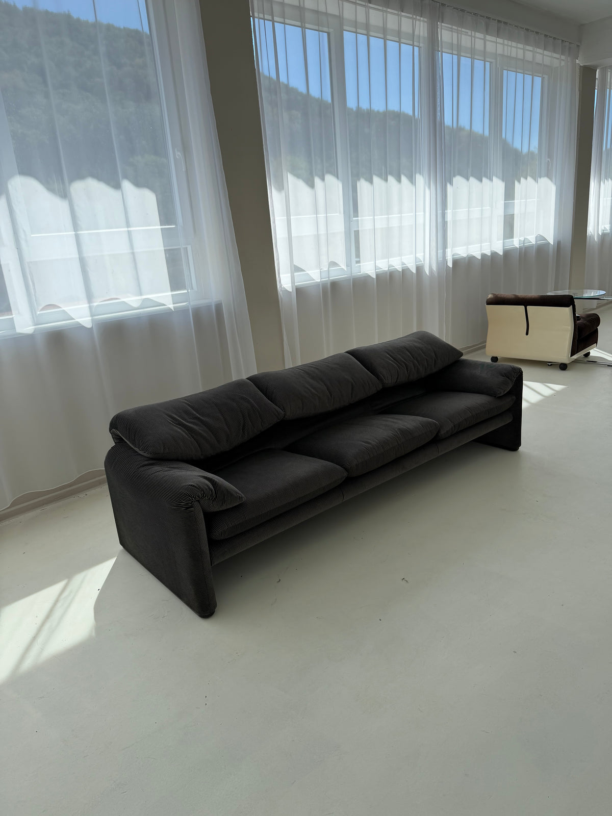 1970s Maralunga Three-Seater Sofa by Vico Magistretti for Cassina