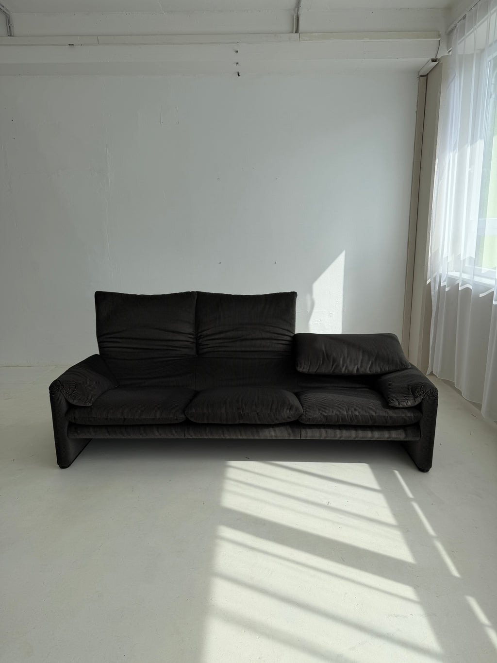 1970s Maralunga Three-Seater Sofa by Vico Magistretti for Cassina