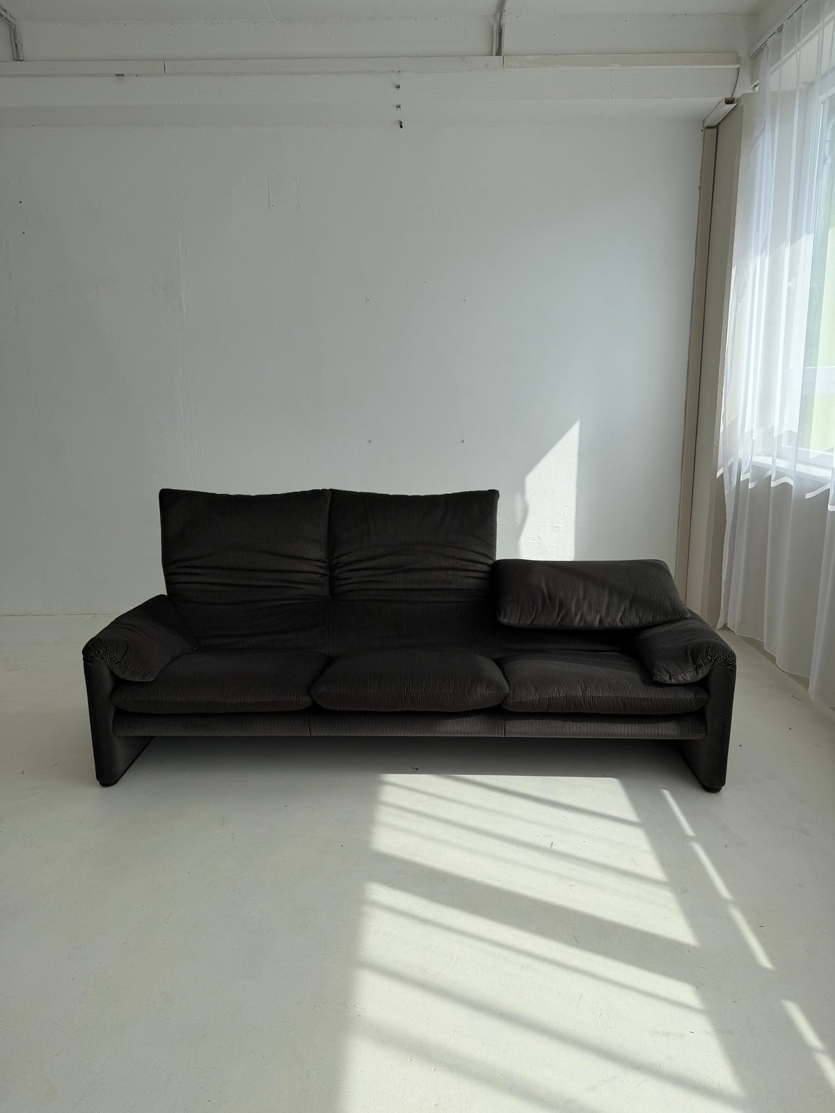 1970s Maralunga Three-Seater Sofa by Vico Magistretti for Cassina