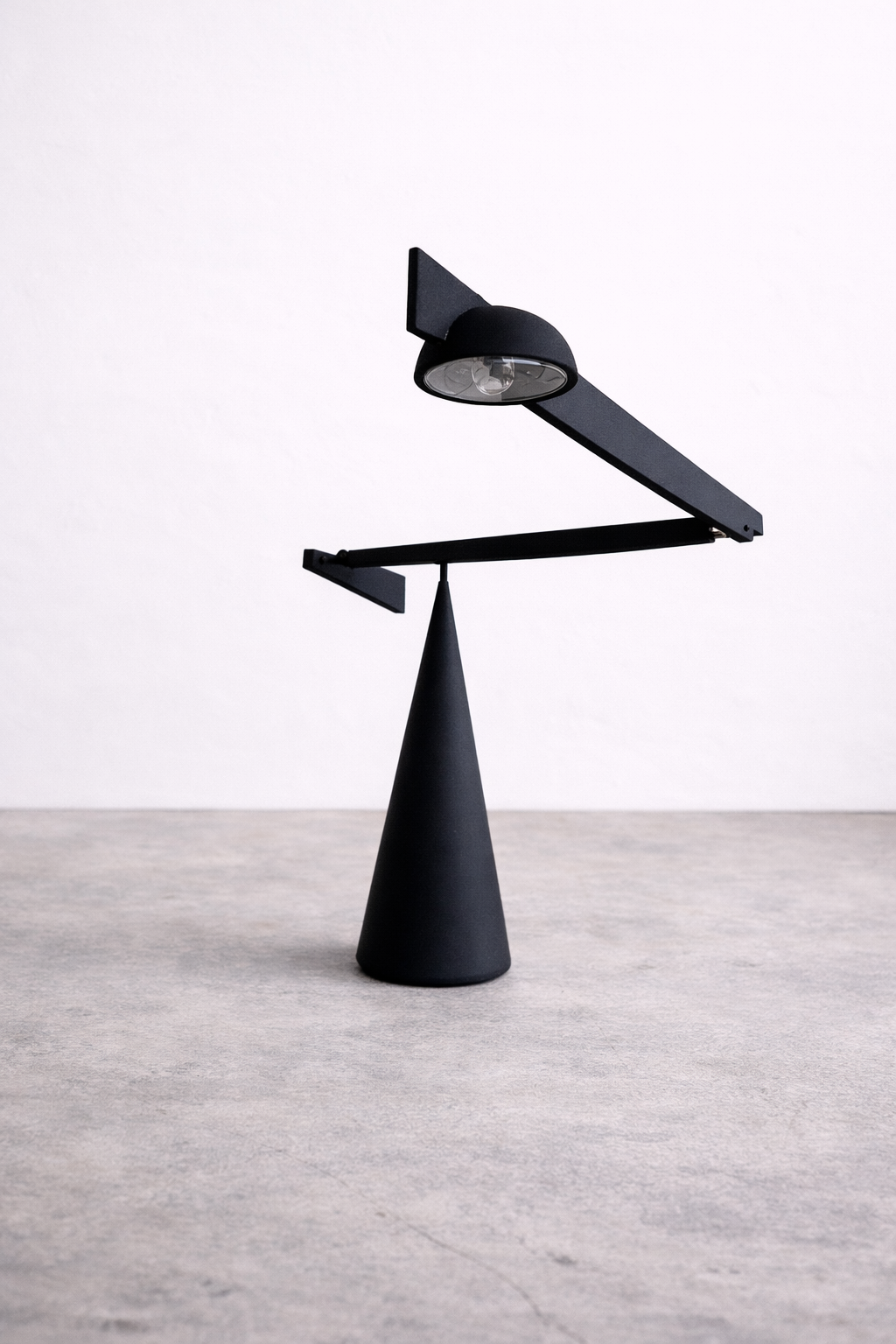 Italiana Luce Tabla Tischlampe, Barbaglia & Colombo, 1980er Postmodern, verstellbare Halogen Designleuchte