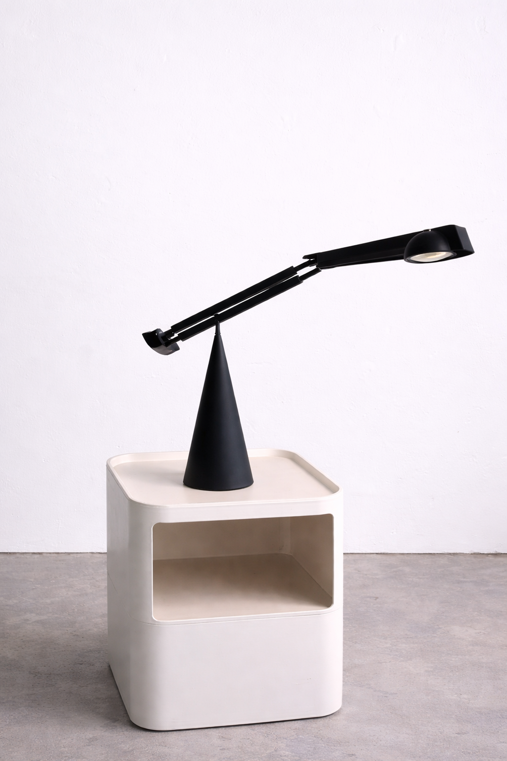 Italiana Luce Tabla Tischlampe, Barbaglia & Colombo, 1980er Postmodern, verstellbare Halogen Designleuchte