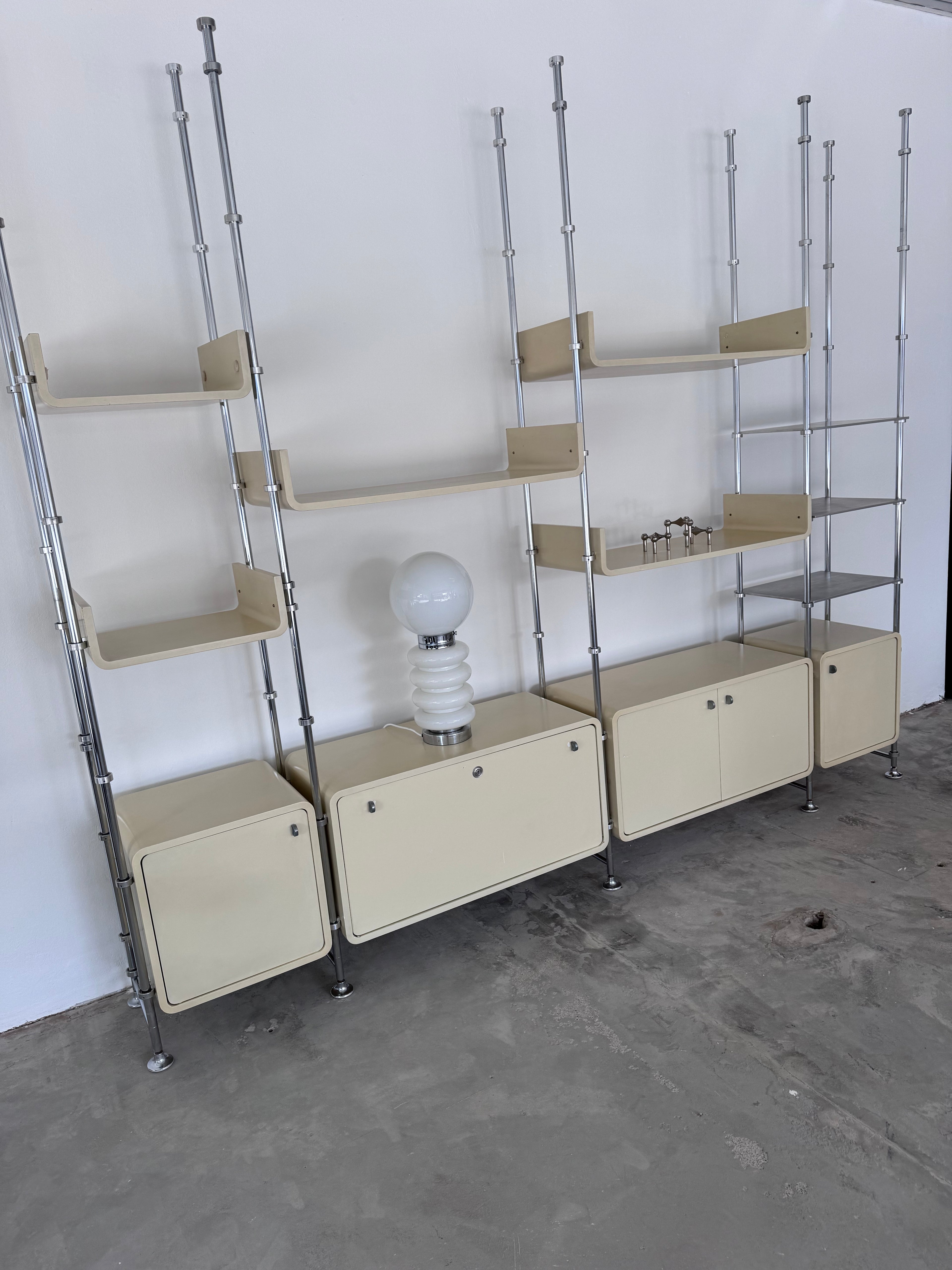 Vintage Modular Wandregal von Michel Ducaroy | Originalzustand | 1970er Mid-Century Modern Design