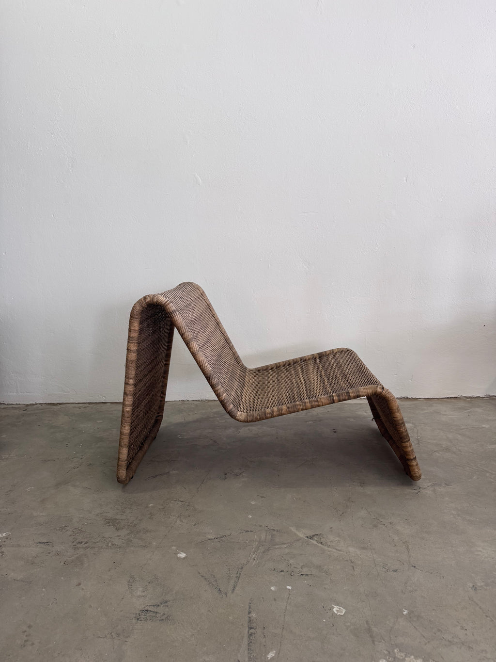 Ikea “Hestra” Rattan Lounge Chair, 1982 – Scandinavian Design, inspired by Tito Agnoli for Bonacina, Mid-Century Modern Original