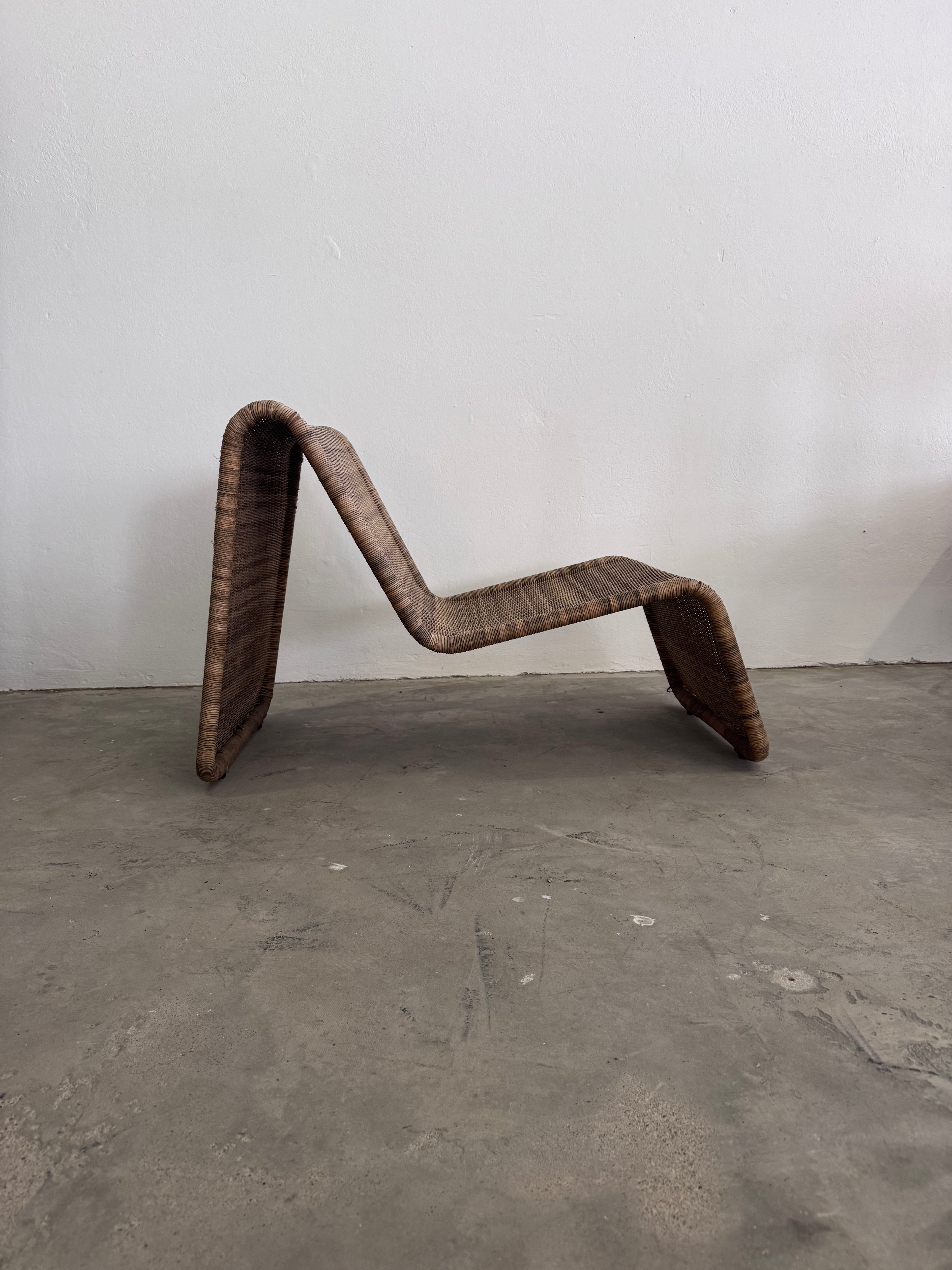 Ikea “Hestra” Rattan Lounge Chair, 1982 – Scandinavian Design, inspired by Tito Agnoli for Bonacina, Mid-Century Modern Original