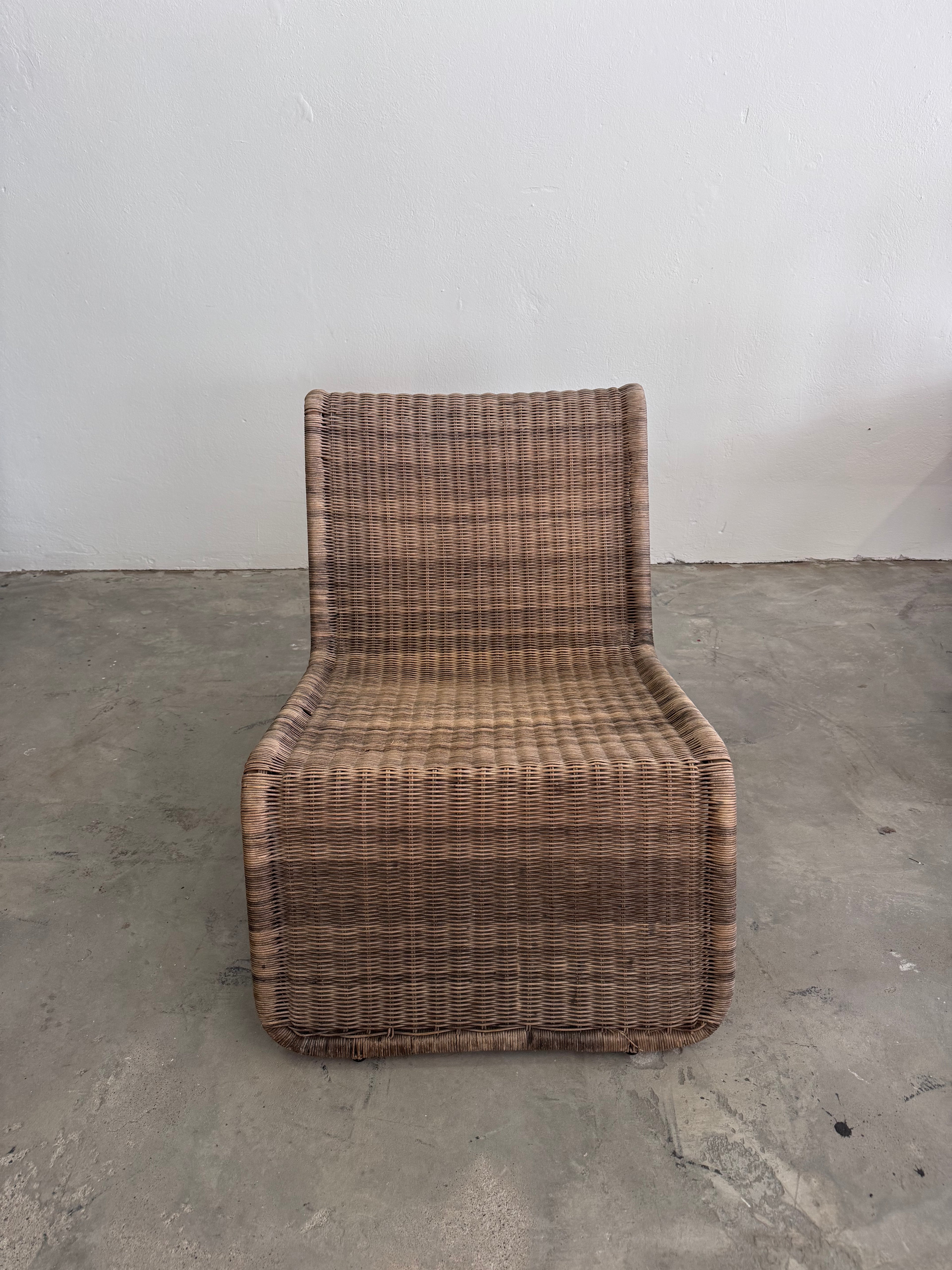 Ikea “Hestra” Rattan Lounge Chair, 1982 – Scandinavian Design, inspired by Tito Agnoli for Bonacina, Mid-Century Modern Original