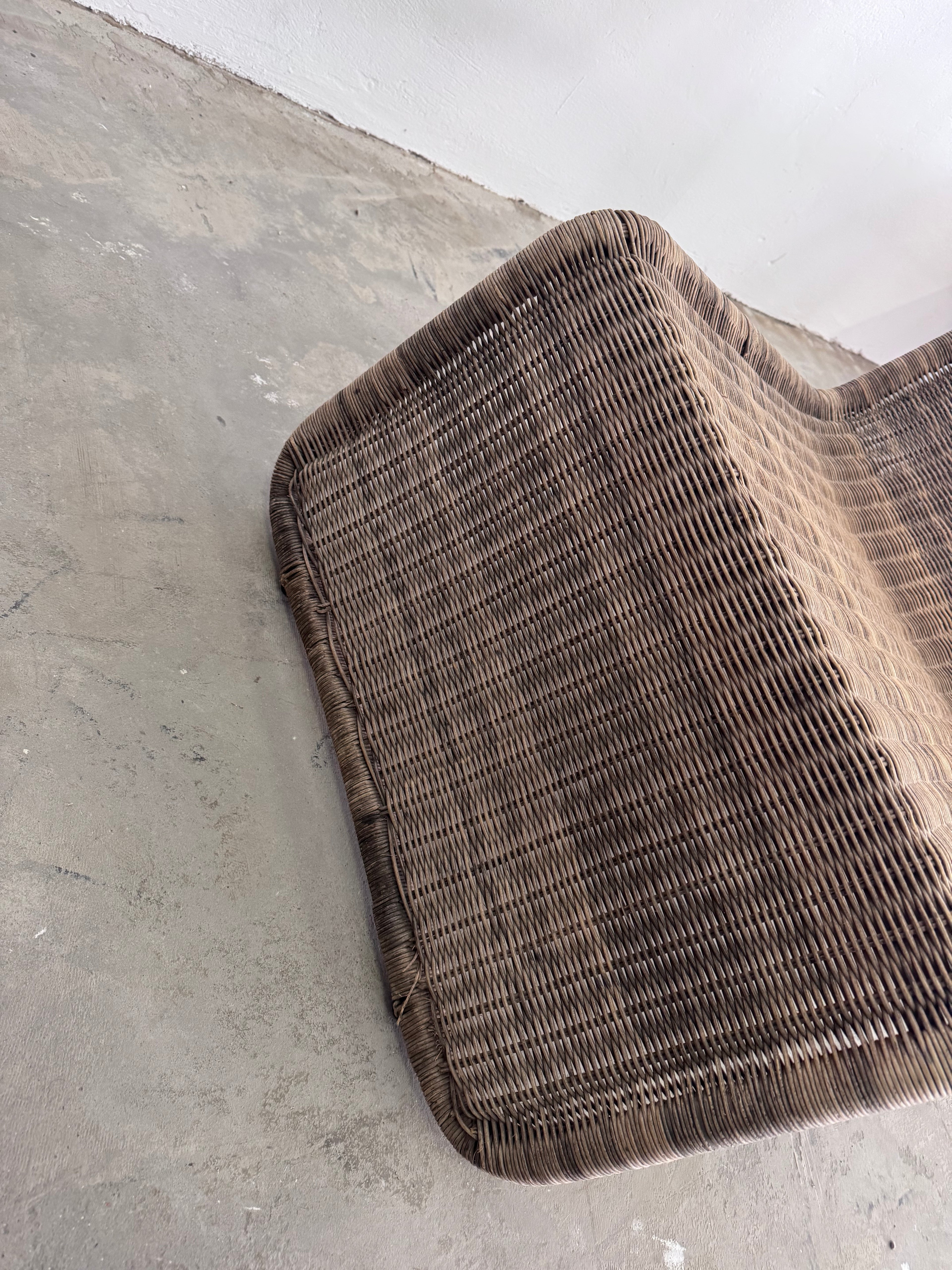 Ikea “Hestra” Rattan Lounge Chair, 1982 – Scandinavian Design, inspired by Tito Agnoli for Bonacina, Mid-Century Modern Original