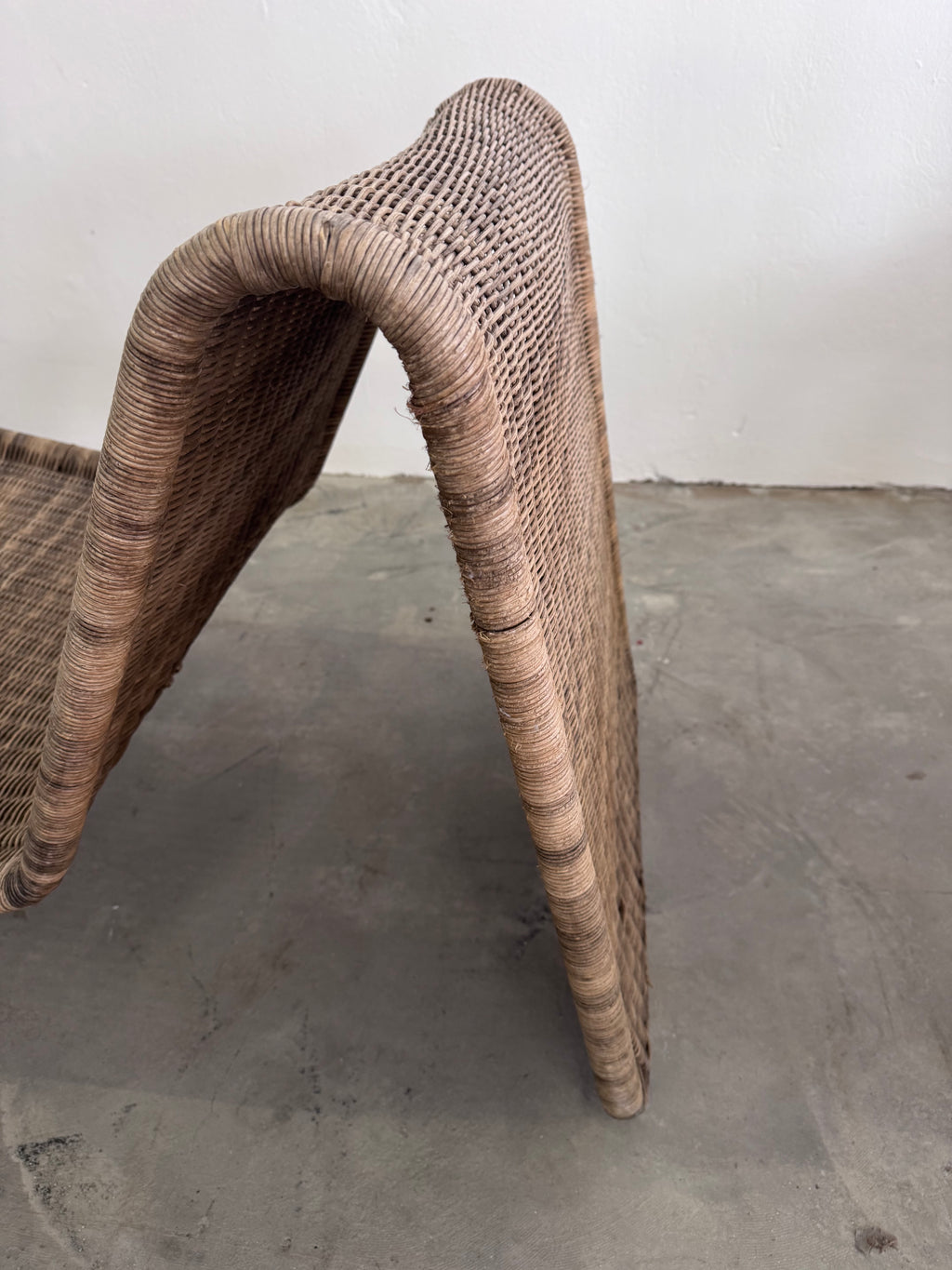 Ikea “Hestra” Rattan Lounge Chair, 1982 – Scandinavian Design, inspired by Tito Agnoli for Bonacina, Mid-Century Modern Original