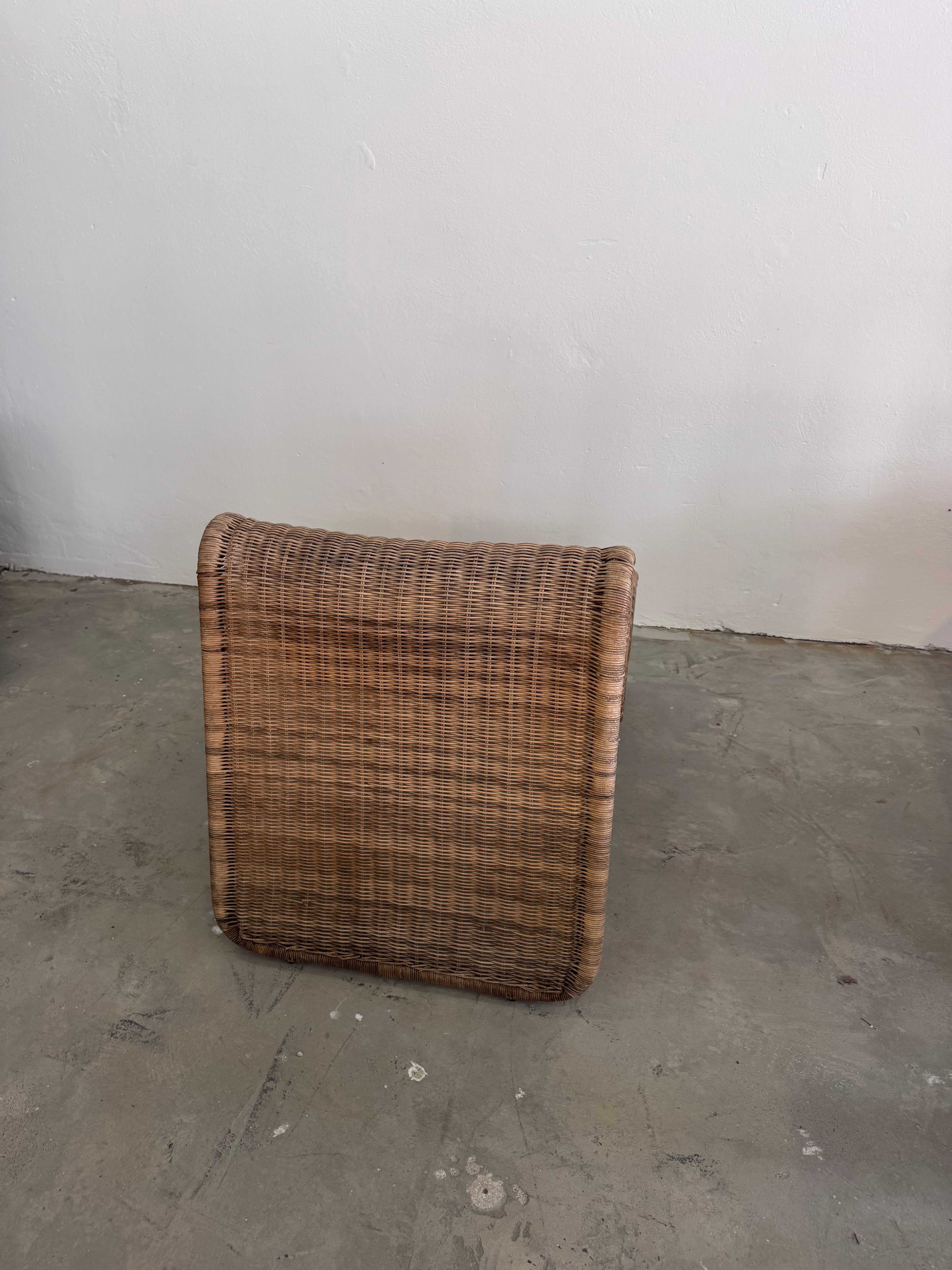 Ikea “Hestra” Rattan Lounge Chair, 1982 – Scandinavian Design, inspired by Tito Agnoli for Bonacina, Mid-Century Modern Original