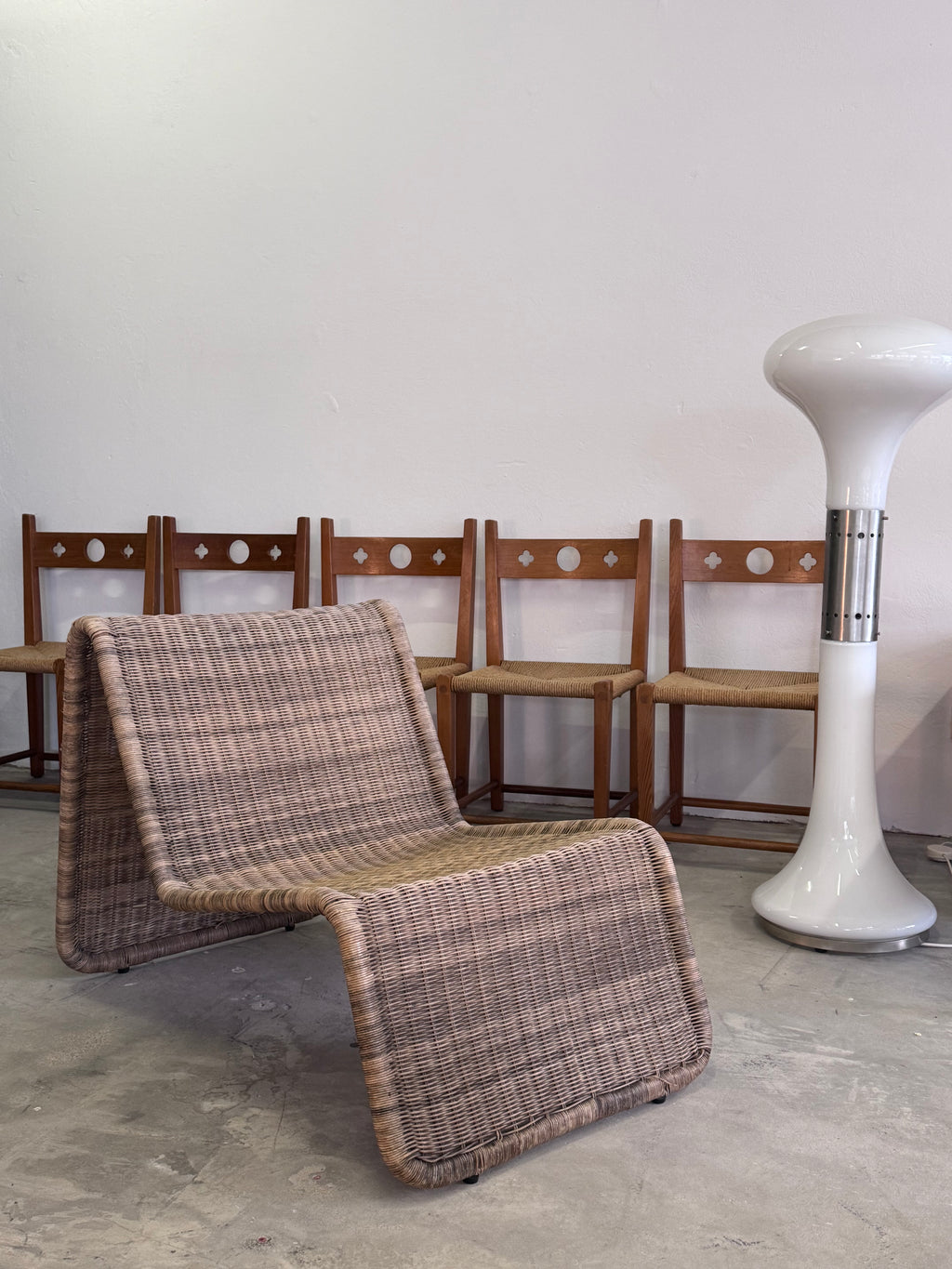 Ikea “Hestra” Rattan Lounge Chair, 1982 – Scandinavian Design, inspired by Tito Agnoli for Bonacina, Mid-Century Modern Original