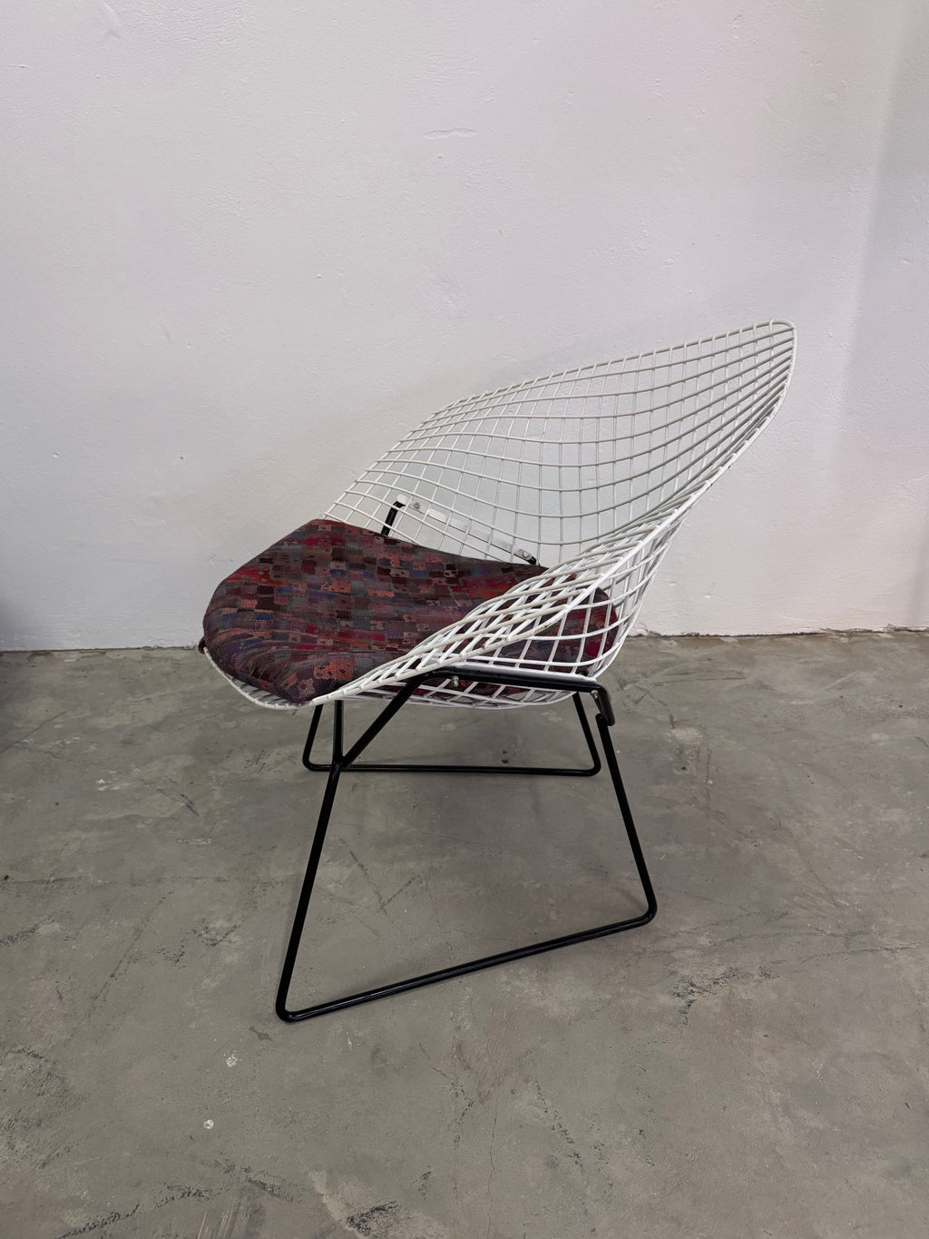 Diamond Chair von Harry Bertoia für Knoll International, USA, 1950er schwarz weiss