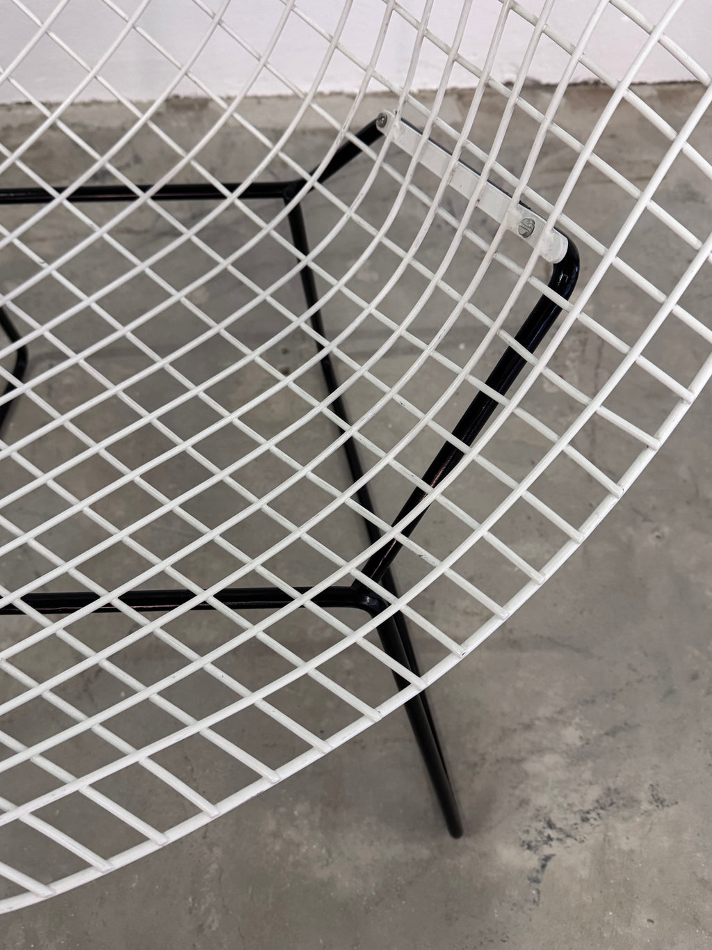 Diamond Chair von Harry Bertoia für Knoll International, USA, 1950er schwarz weiss