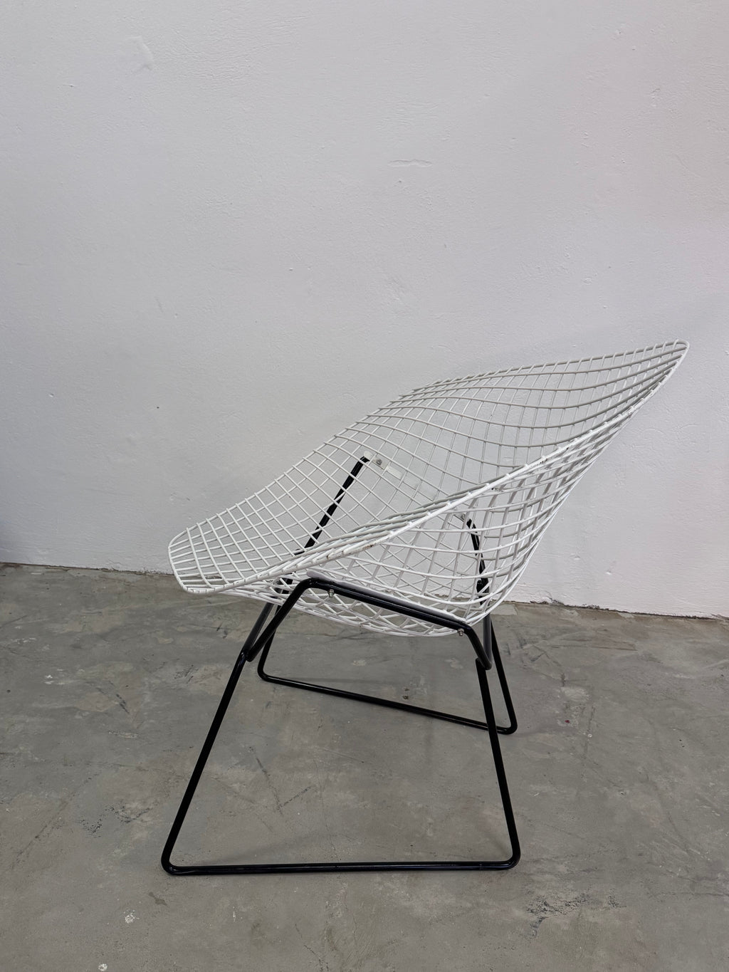 Diamond Chair von Harry Bertoia für Knoll International, USA, 1950er schwarz weiss