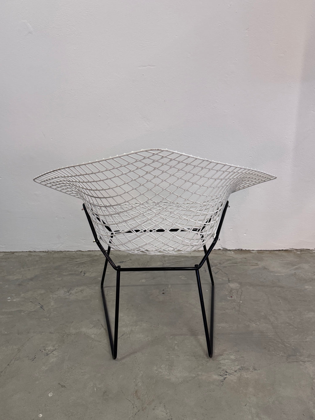 Diamond Chair von Harry Bertoia für Knoll International, USA, 1950er schwarz weiss