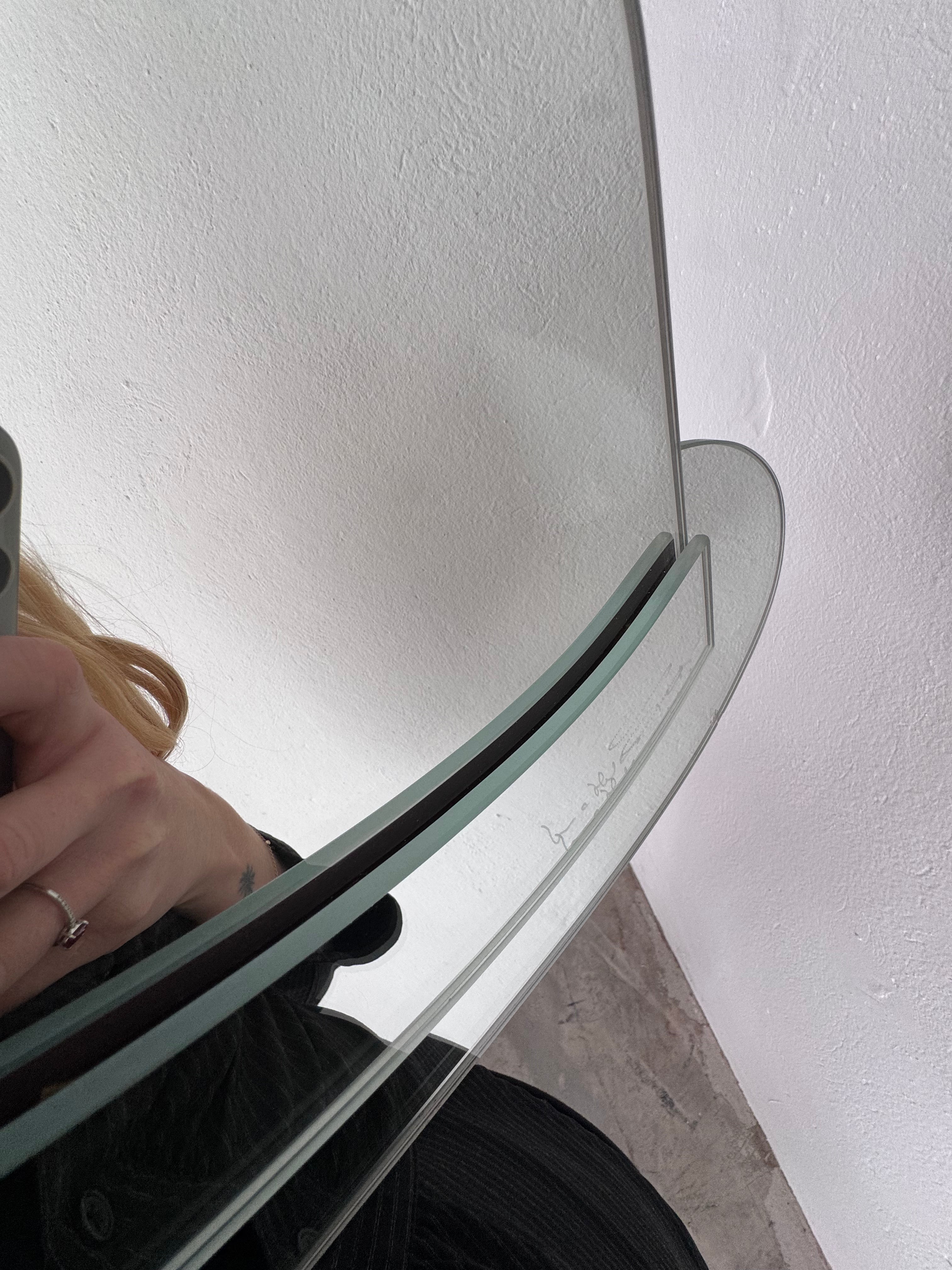 Komplettes Spiegel Set Hat Man von Georges Mathias 1970er Hut Kopf Fliege und Jackett