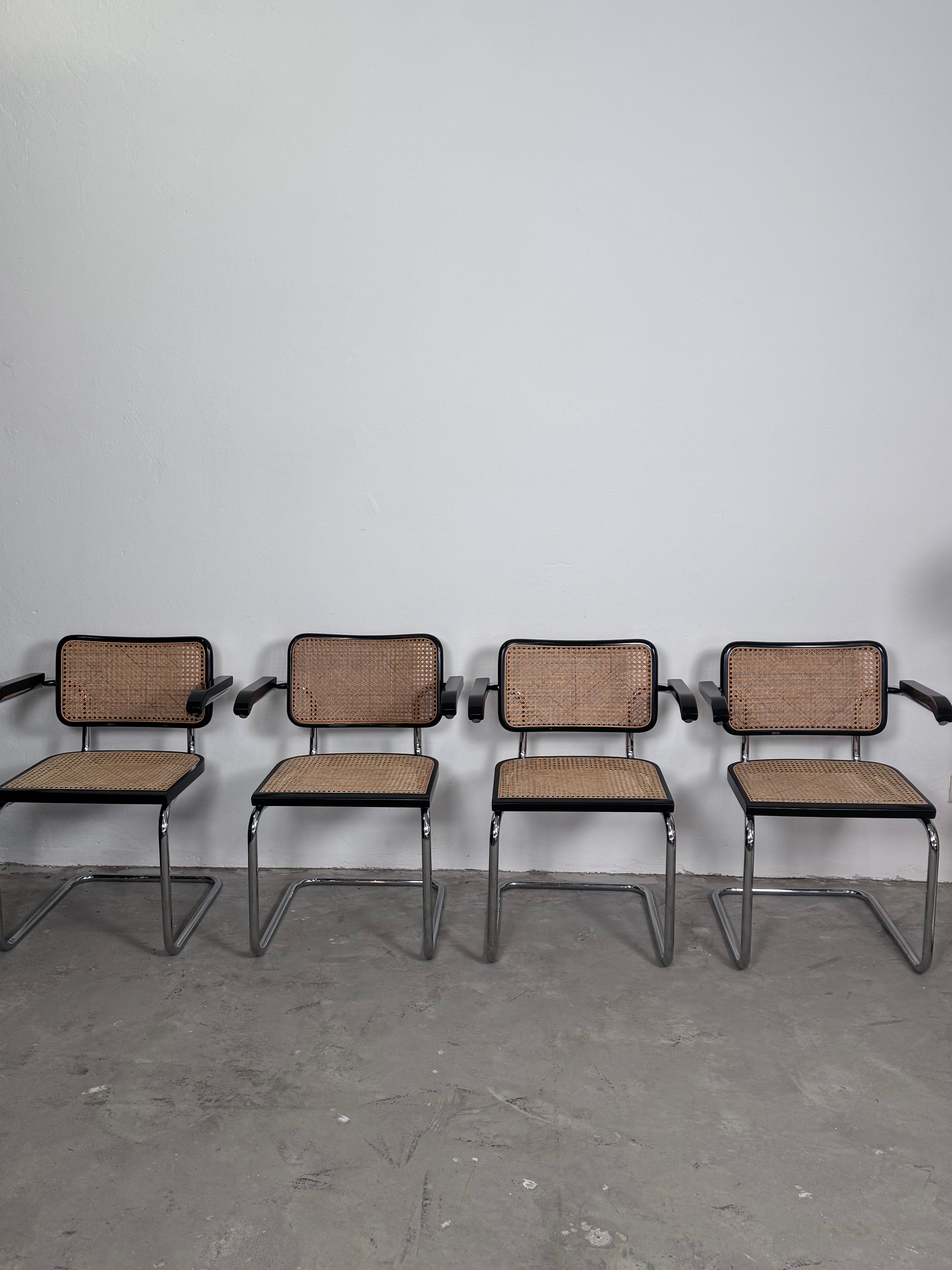 Wienergeflecht Stuhl made in Italy - Cesca eine Nachempfindung des S32 Marcel Breuer für Thonet